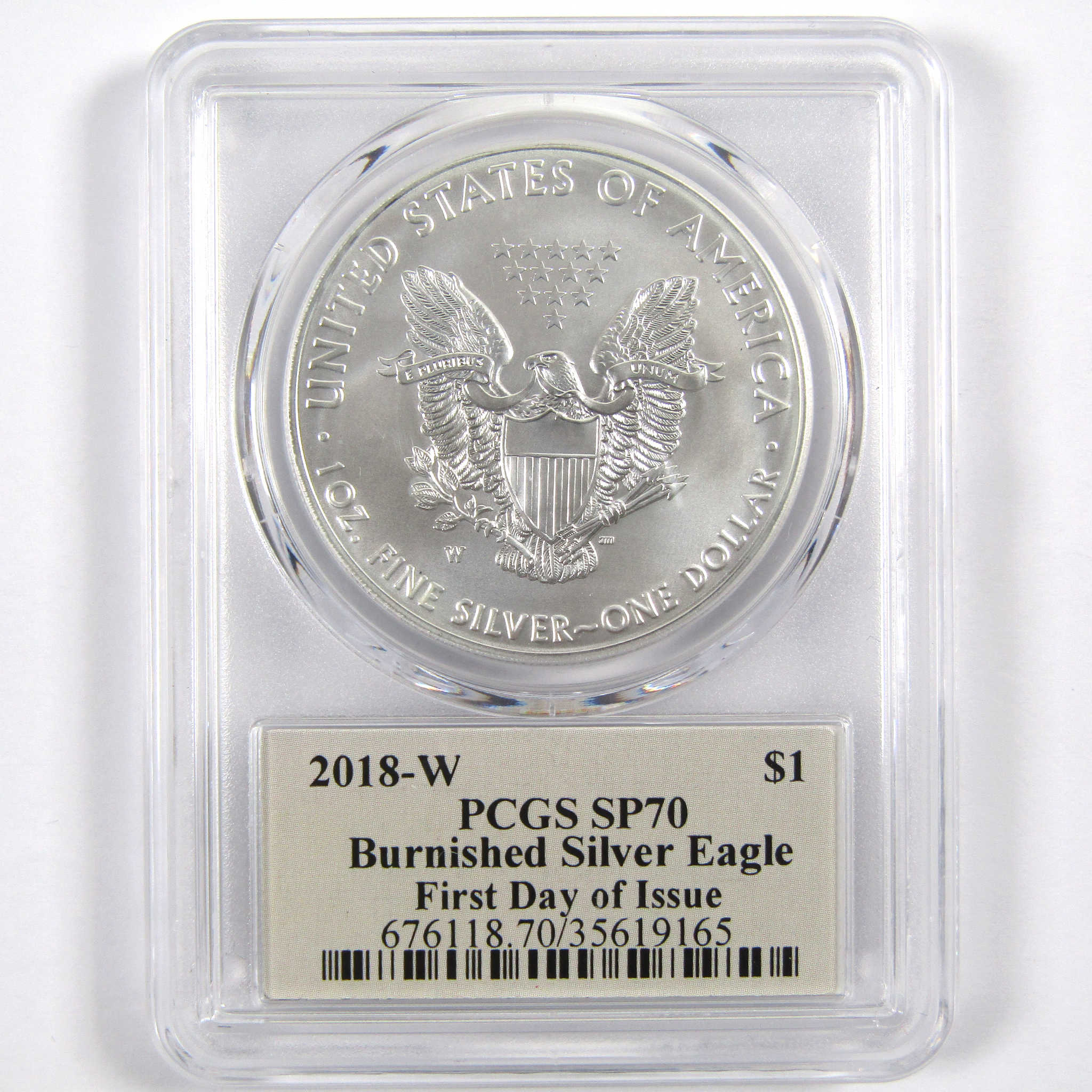 2018 W American Silver Eagle SP 70 PCGS $1 First Day SKU:CPC3421