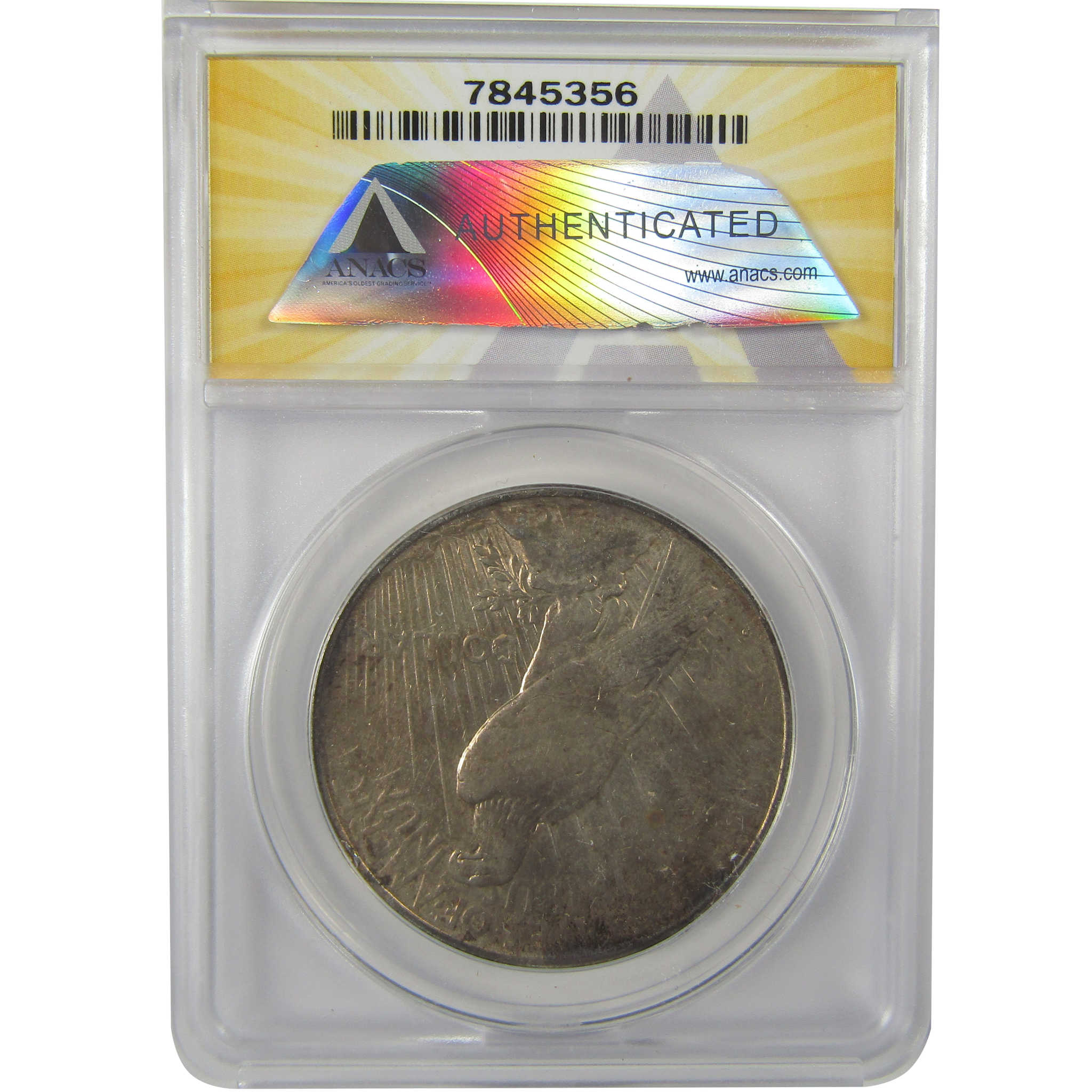 1934 D Peace Dollar EF 45 Details ANACS Silver $1 Coin SKU:I21564