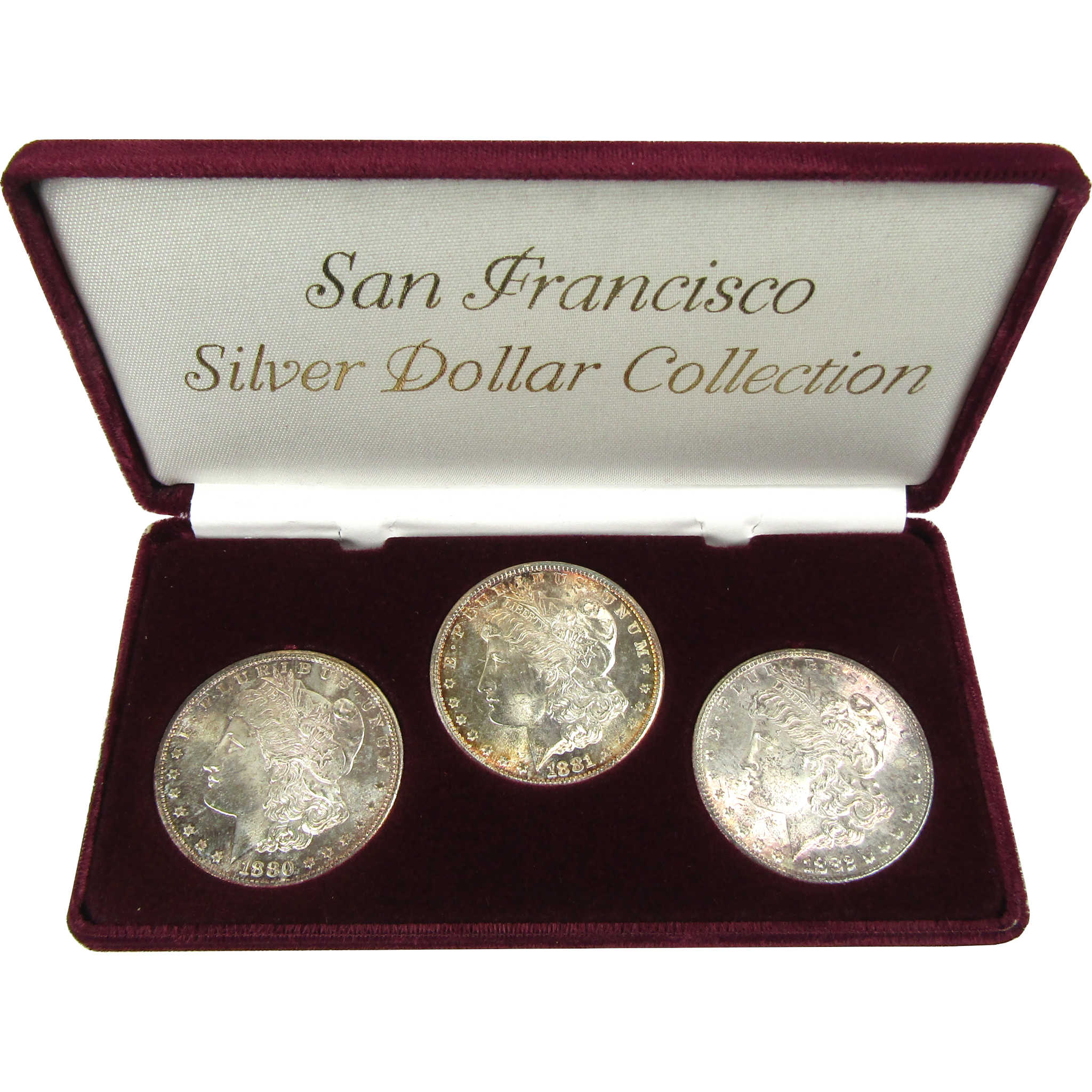 1880-1882 San Fancisco Morgan Silver Dollar Set Uncirculated SKU:CP751