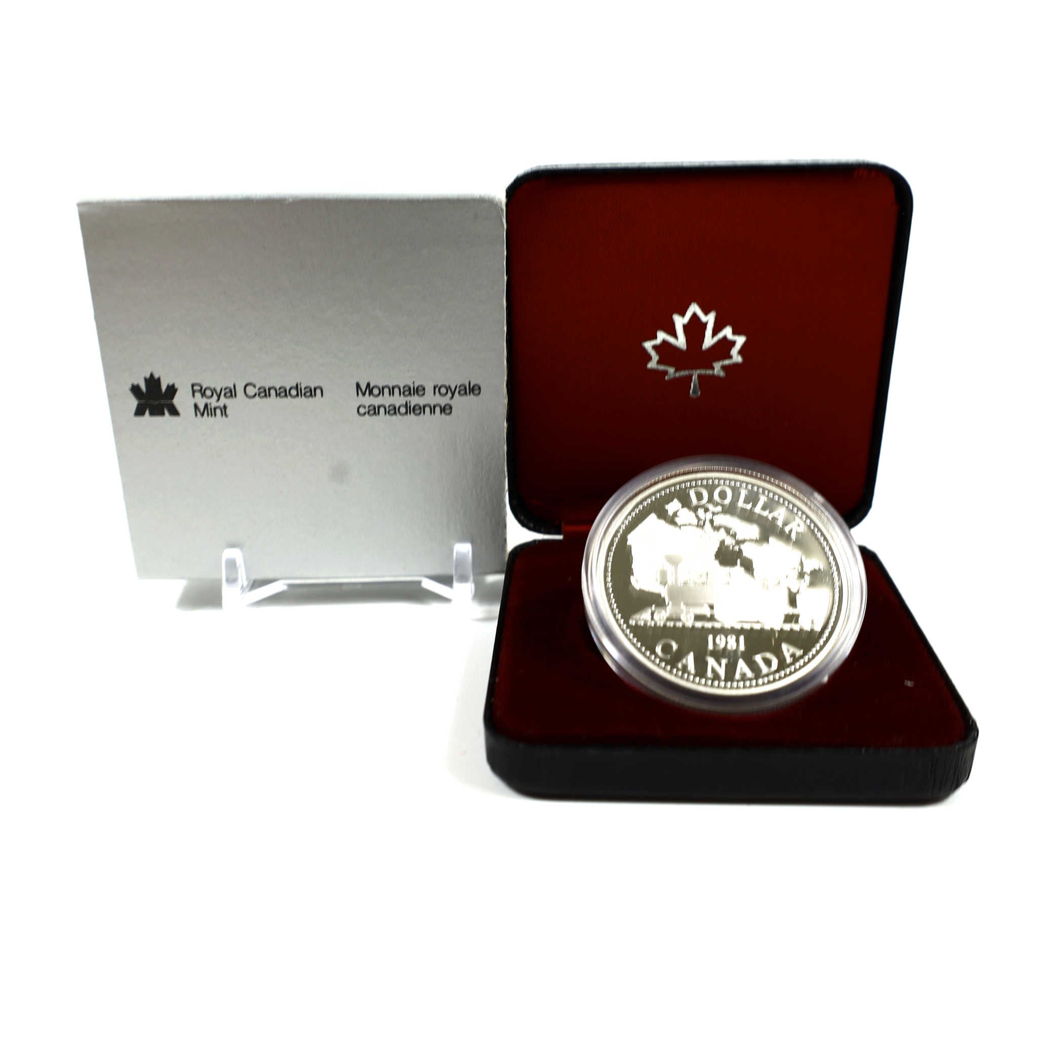 1981 Canadian Trans-Canada Railway Dollar Silver $1 Proof SKU:CPC7792