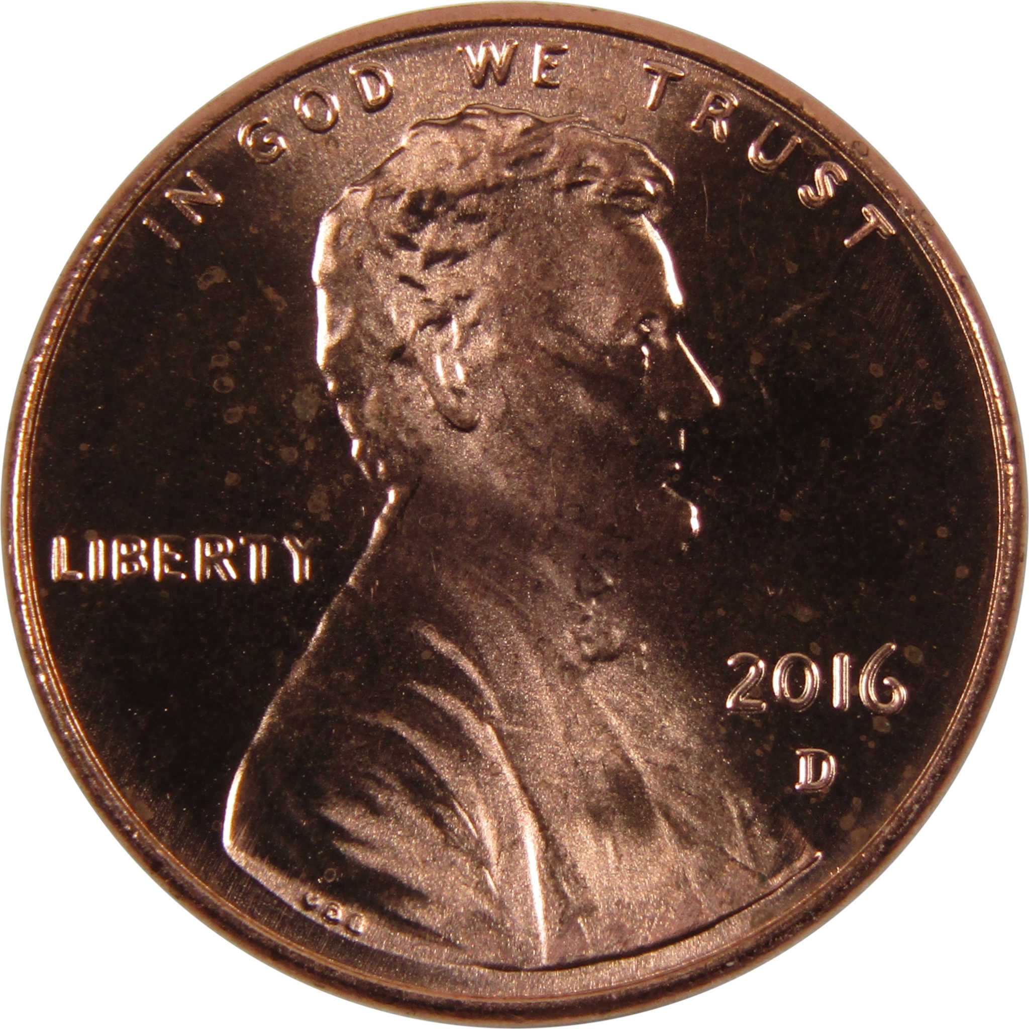 2016 D Lincoln Shield Cent BU Uncirculated Penny 1c Coin