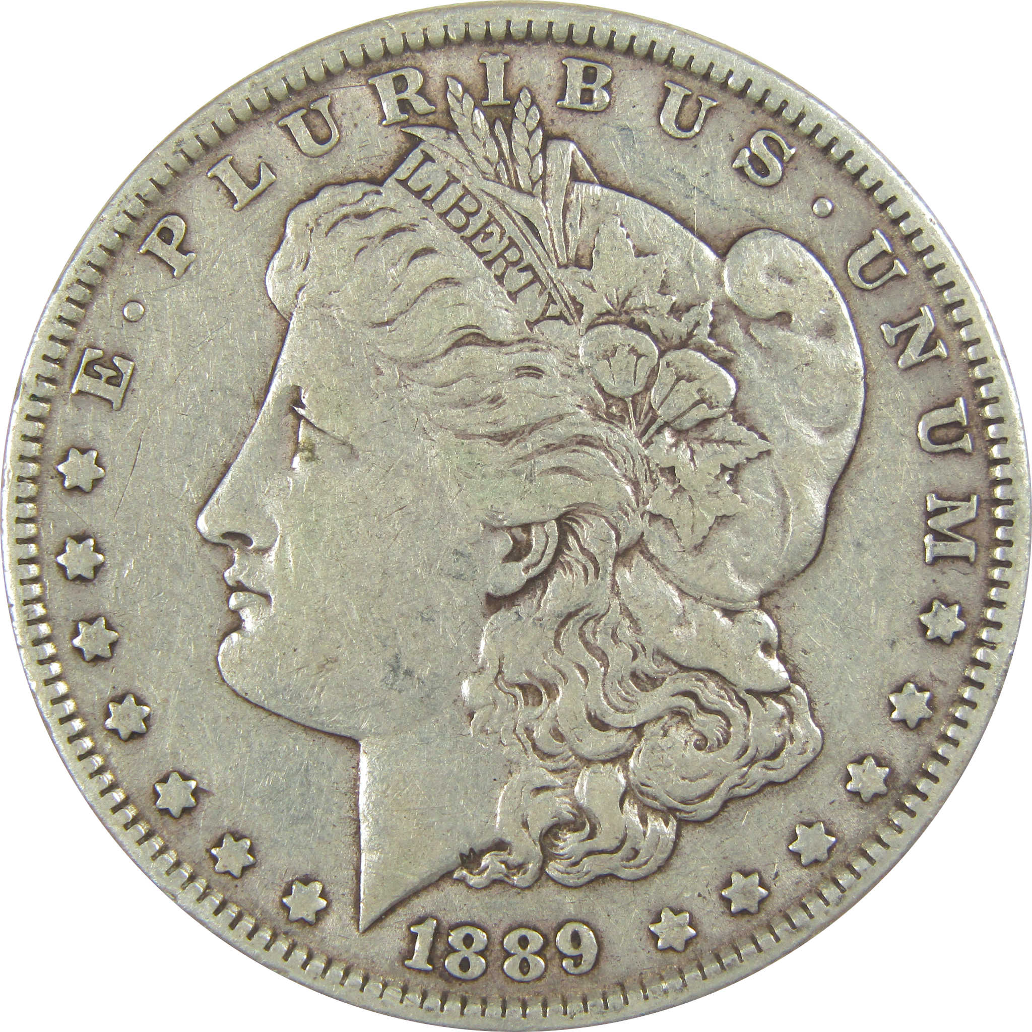 1889 Barwing Morgan Dollar VF Very Fine Silver $1 Coin SKU:I19563 - Morgan coin - Morgan silver dollar - Morgan silver dollar for sale - Profile Coins &amp; Collectibles