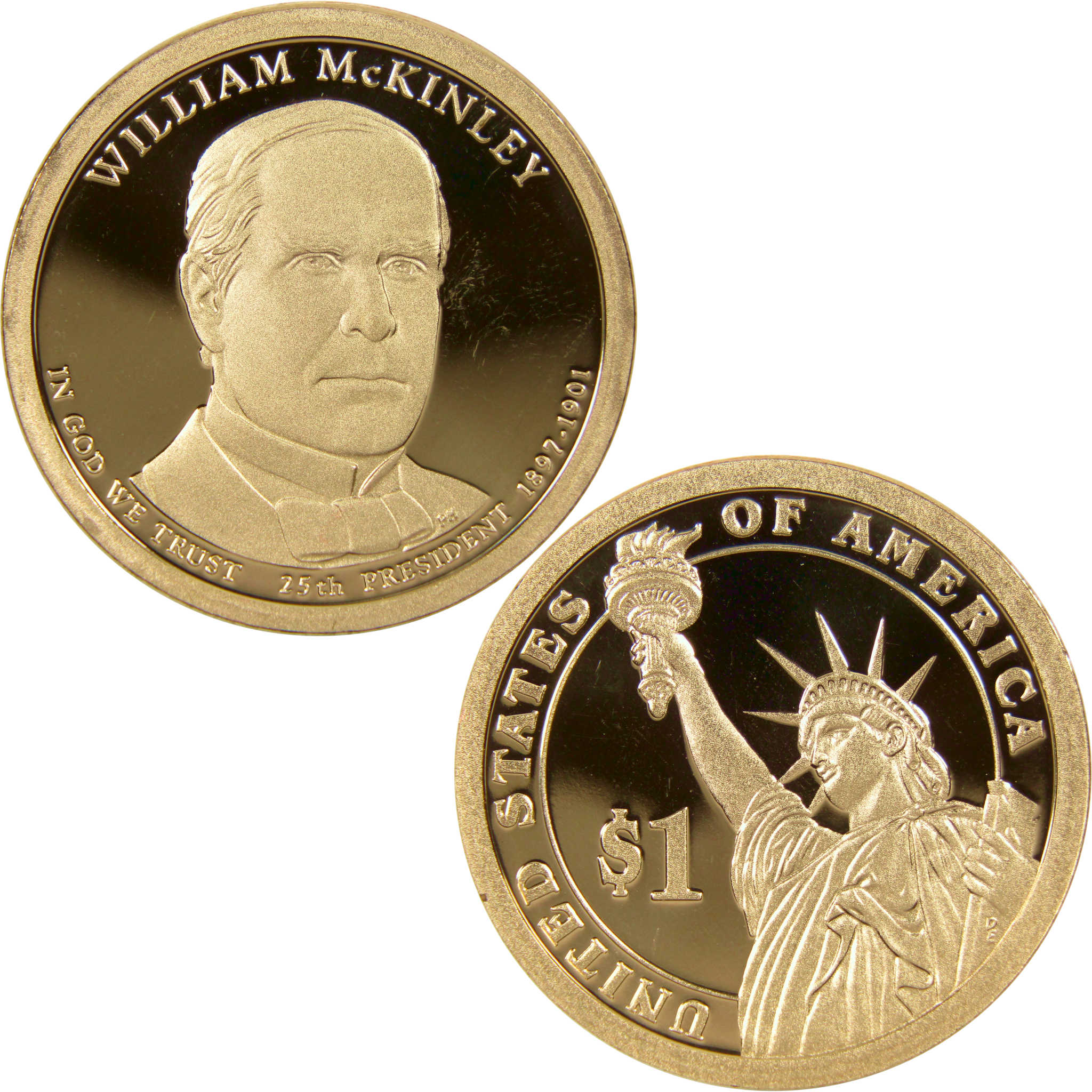 2013 S William McKinley Presidential Dollar Choice Proof $1 Coin