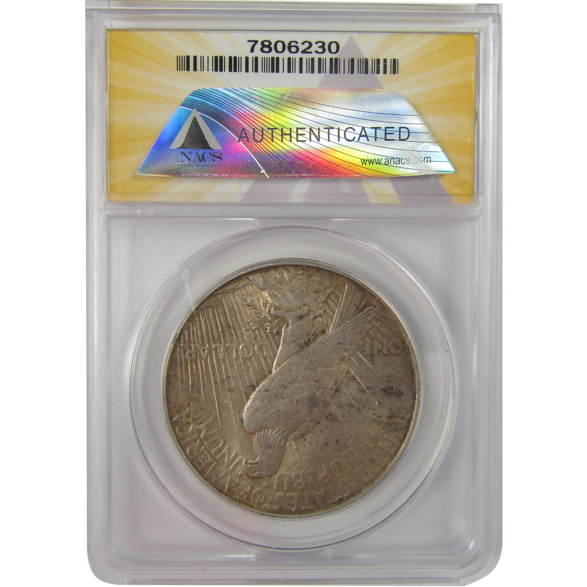 1923 D Peace Dollar AU 55 ANACS Silver $1 Coin SKU:I20911