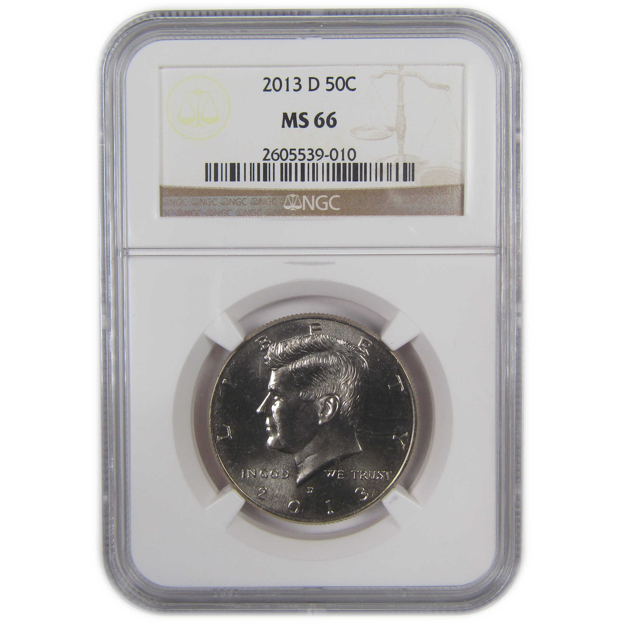 2013 D Kennedy Half Dollar MS 66 NGC Clad Uncirculated 50c SKU:CPC9748