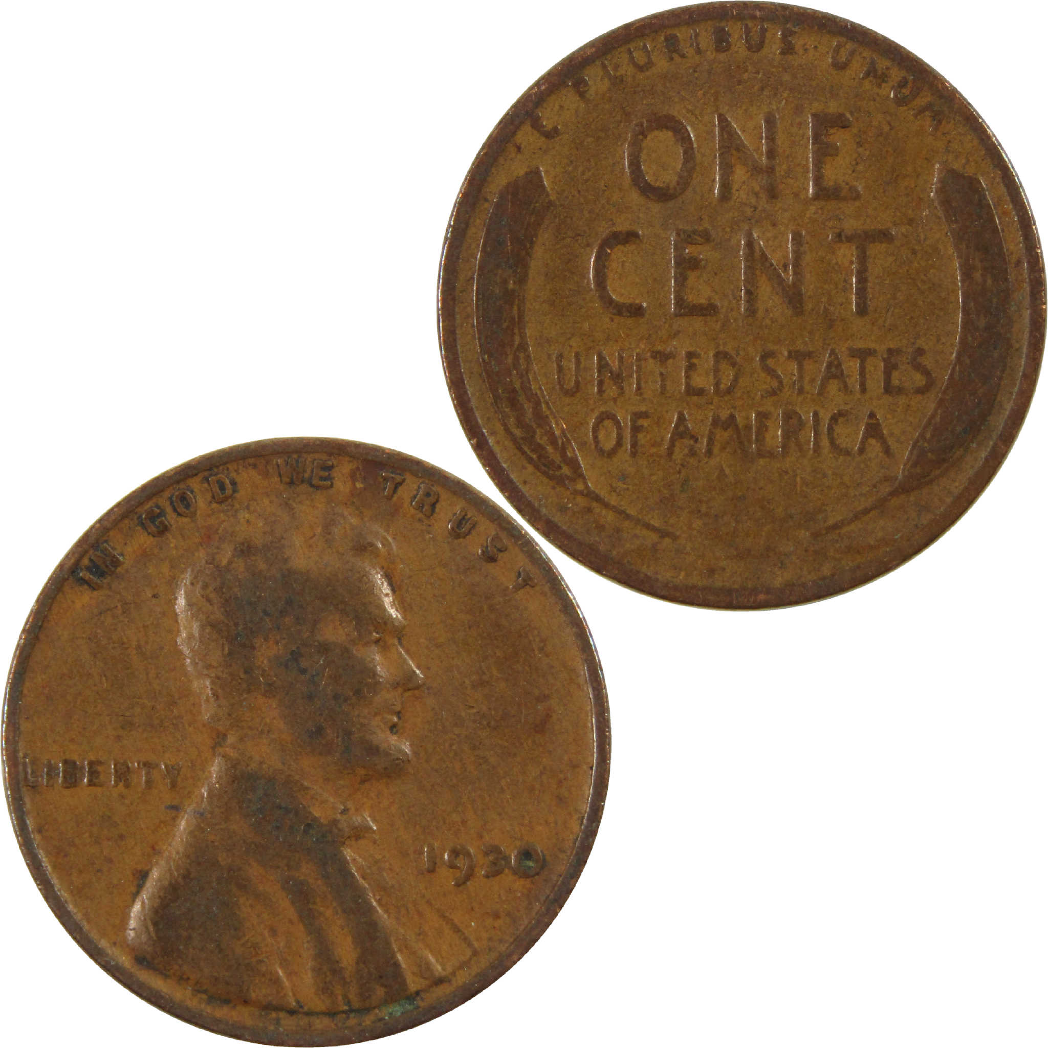 1930 Lincoln Wheat Cent G Good Penny 1c Coin