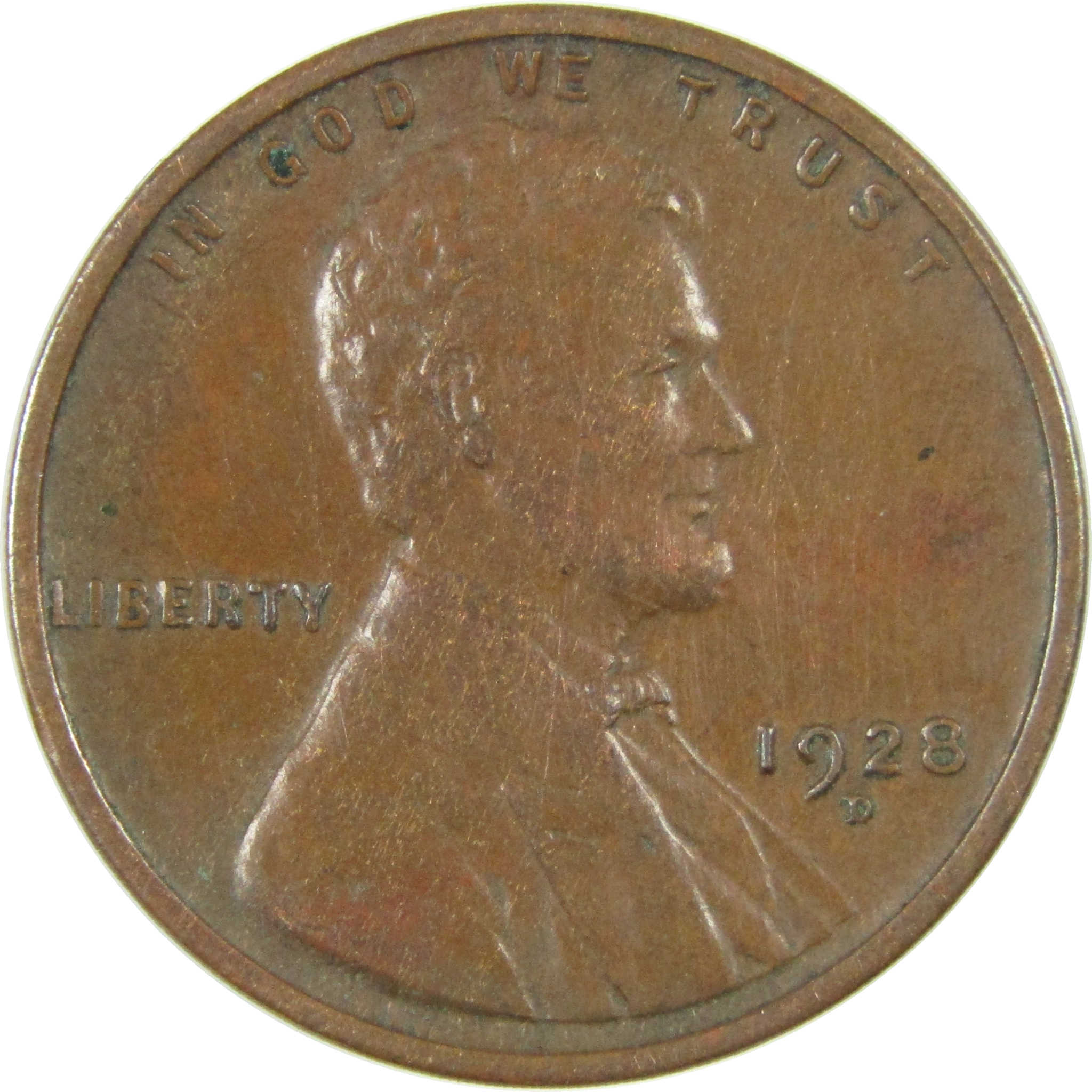 1928 D Lincoln Wheat Cent VF Very Fine Penny 1c Coin SKU:I27625