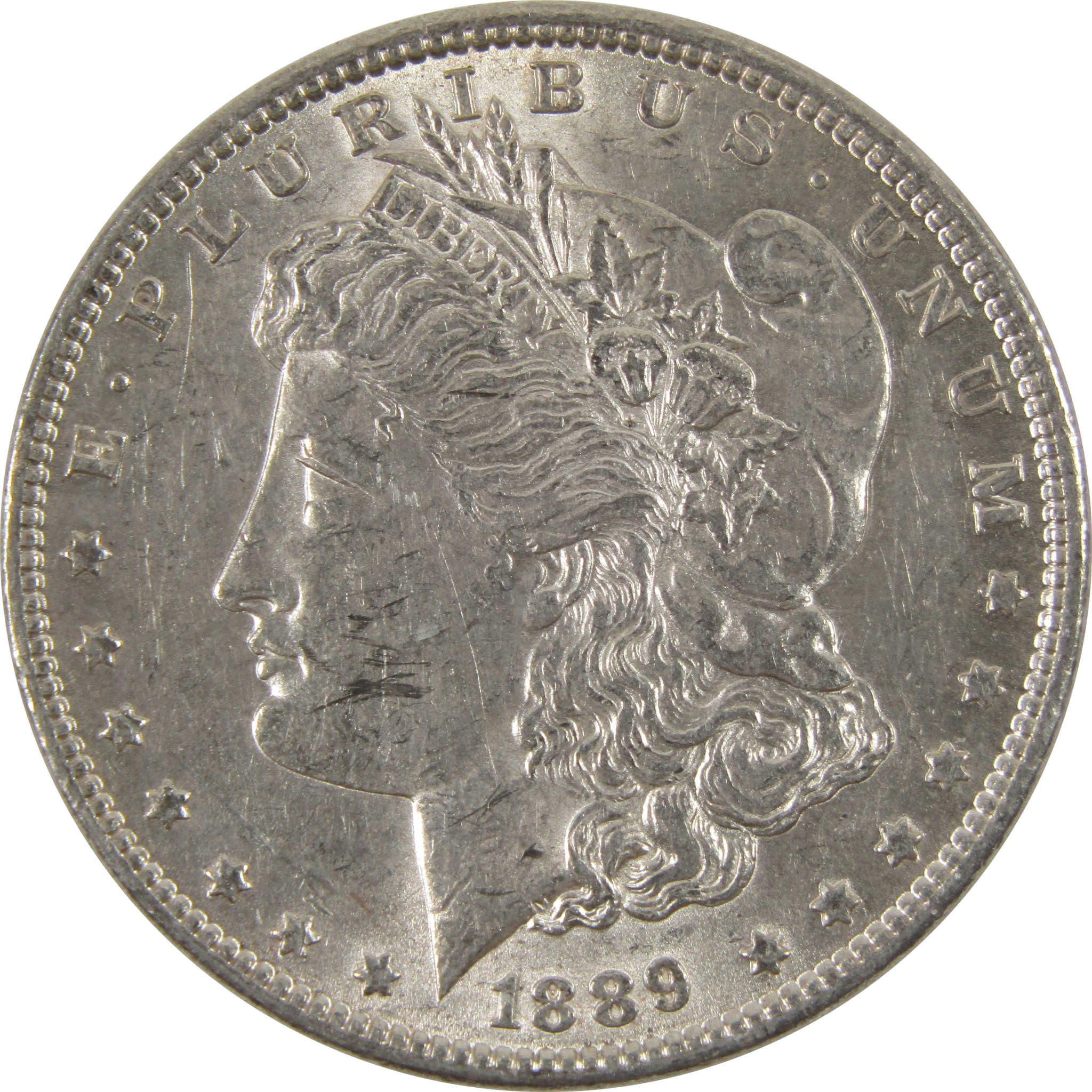 1889 Barwing VAM 22 Morgan Dollar AU About Unc 90% Silver SKU:I8648 - Morgan coin - Morgan silver dollar - Morgan silver dollar for sale - Profile Coins &amp; Collectibles