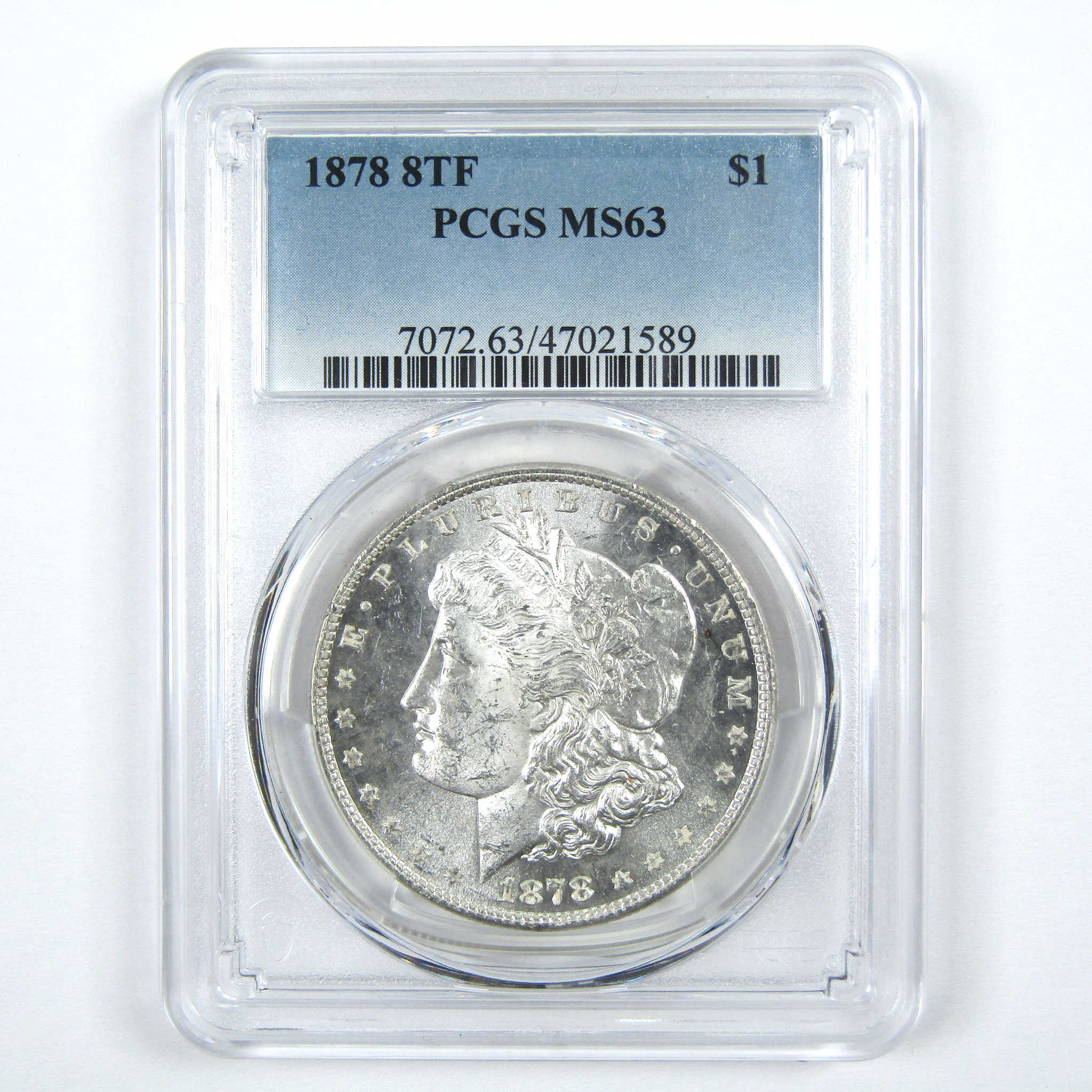 1878 8TF Morgan Dollar MS 63 PCGS Silver $1 Uncirculated SKU:I14843 - Morgan coin - Morgan silver dollar - Morgan silver dollar for sale - Profile Coins &amp; Collectibles