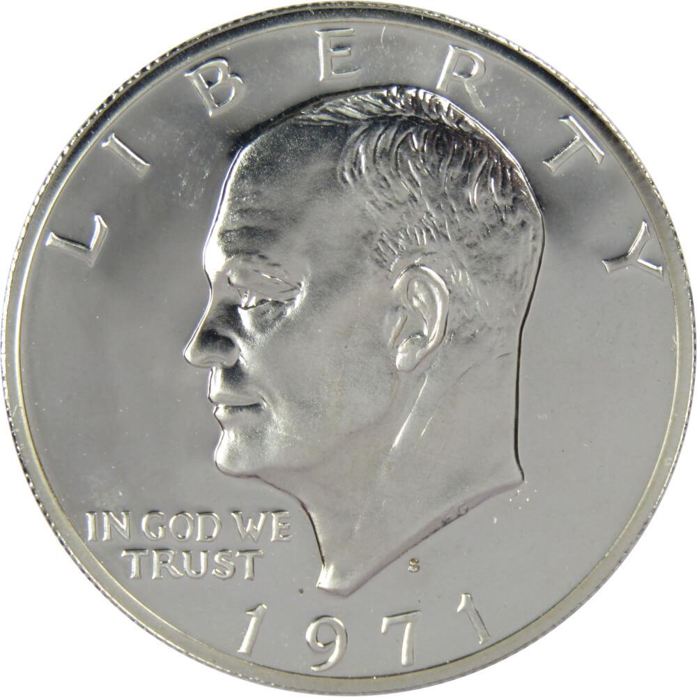 1971 S Eisenhower Silver Dollar Proof IKE $1 Coin Collectible