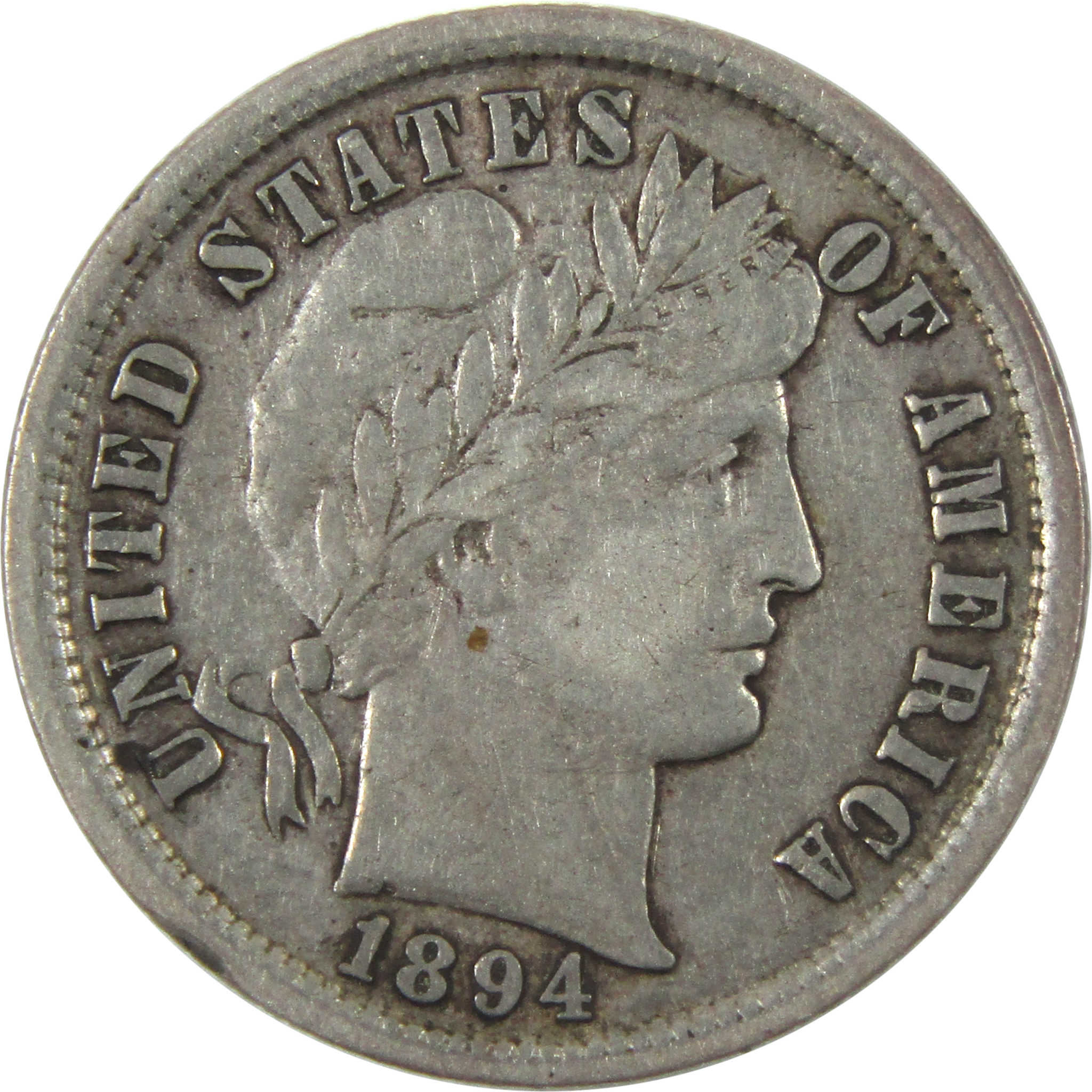 1894 Barber Dime VF Very Fine Silver 10c Coin SKU:I14921