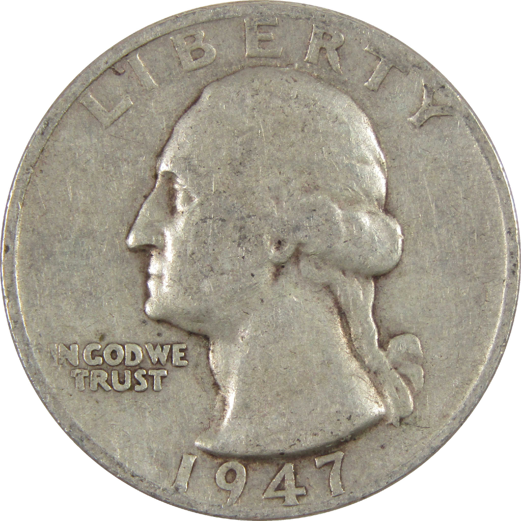 1947 S Washington Quarter G Good Silver 25c Coin