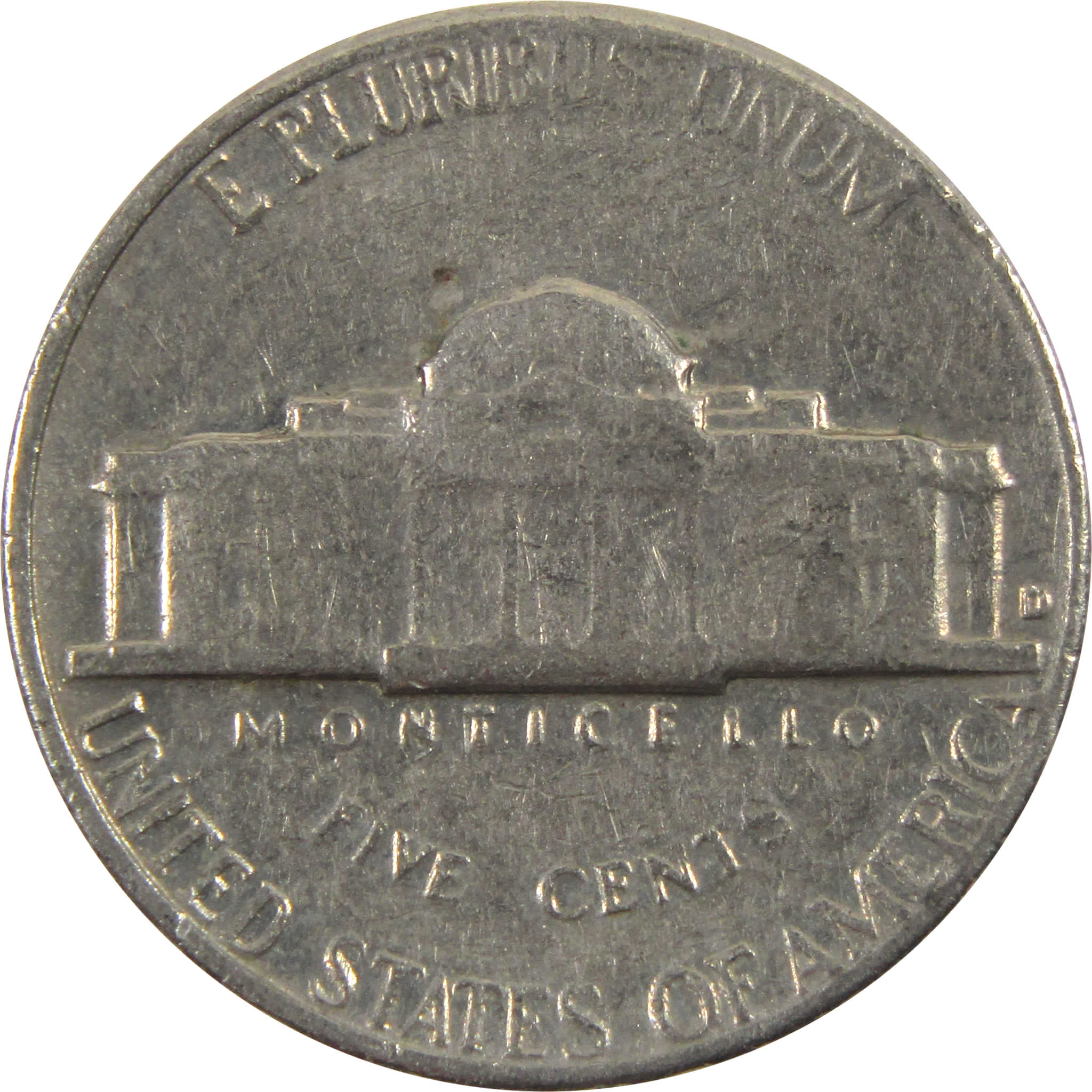 1964 D Jefferson Nickel Circulated 5c Coin Collectible