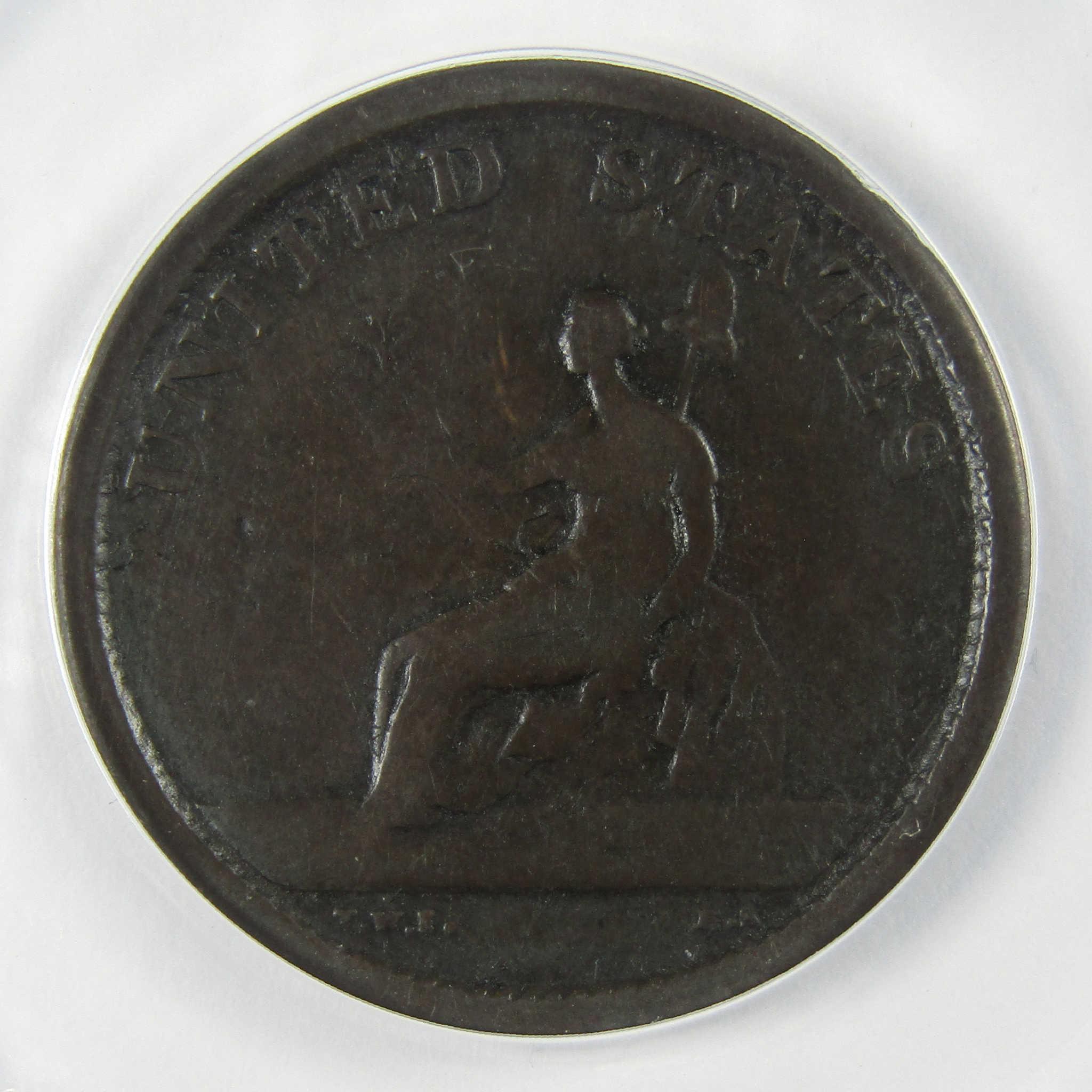 1783 Large Military Bust Washington Token VG10 Detail ANACS SKU:I25426