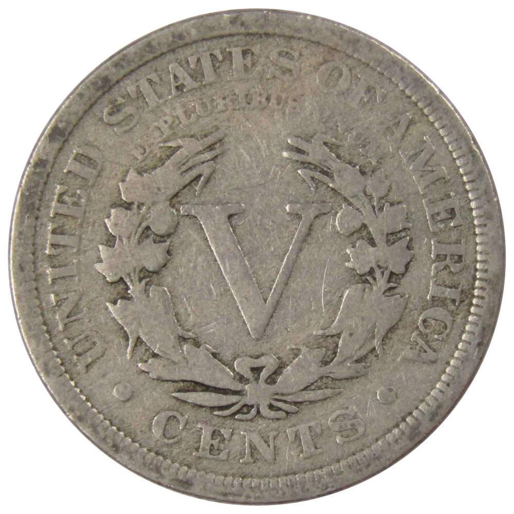 1909 Liberty Head V Nickel G Good 5c Coin Collectible