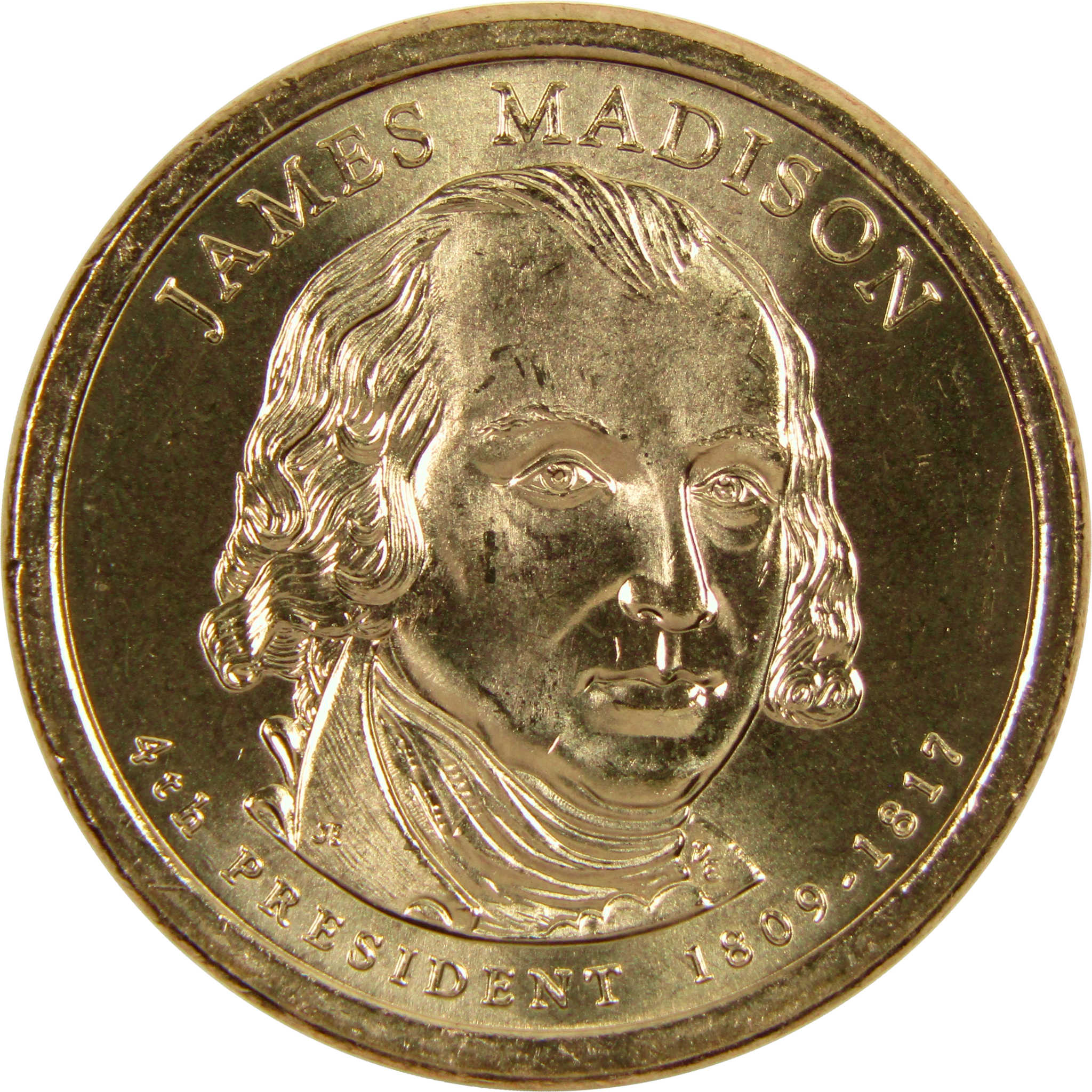 2007 P James Madison Presidential Dollar BU Uncirculated $1 Coin