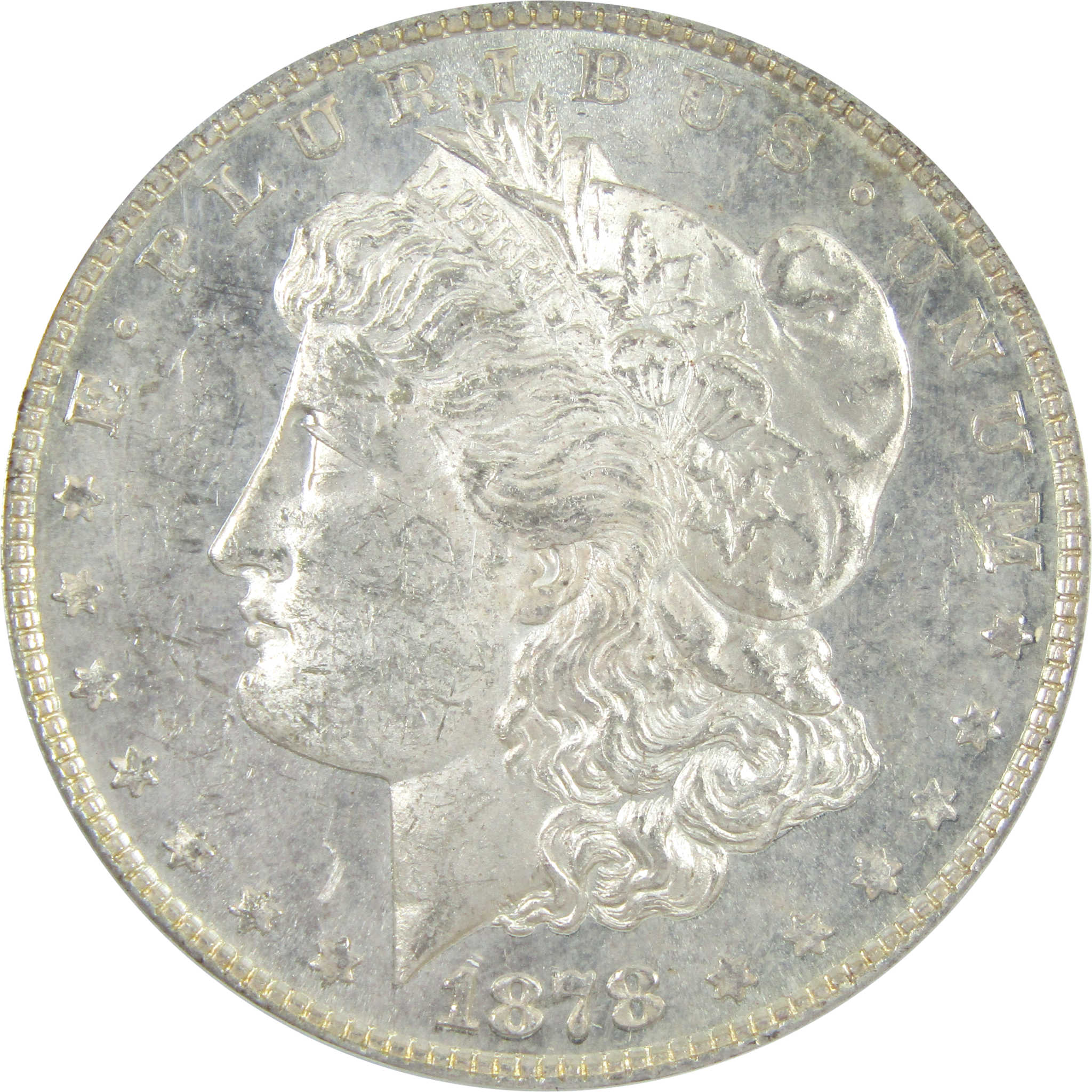 1878 8TF VAM-10 Notched 7 Morgan Dollar MS 61 PCGS Silver SKU:CPC7344 - Morgan coin - Morgan silver dollar - Morgan silver dollar for sale - Profile Coins &amp; Collectibles