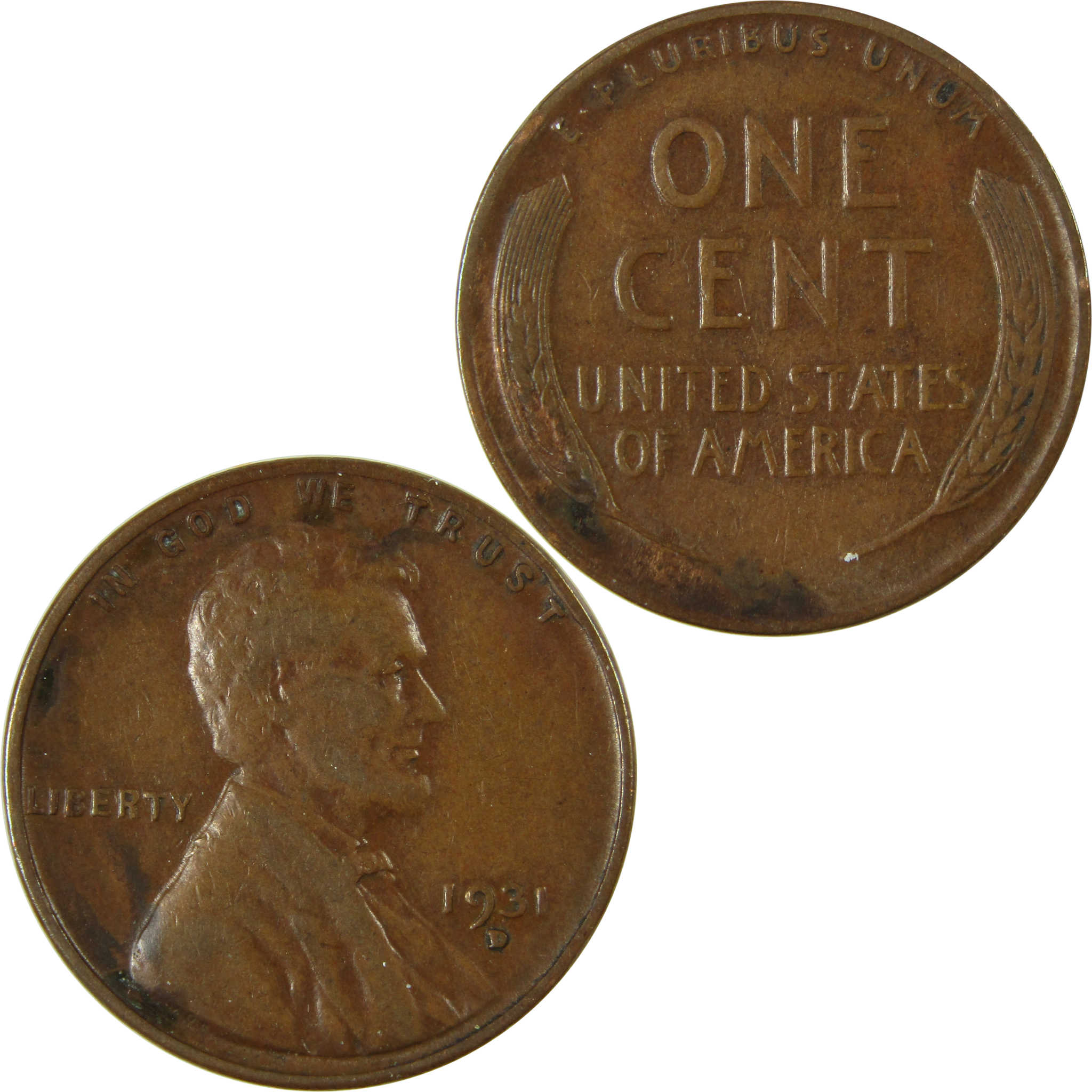 1931 D Lincoln Wheat Cent VF Very Fine Penny 1c Coin SKU:I26484
