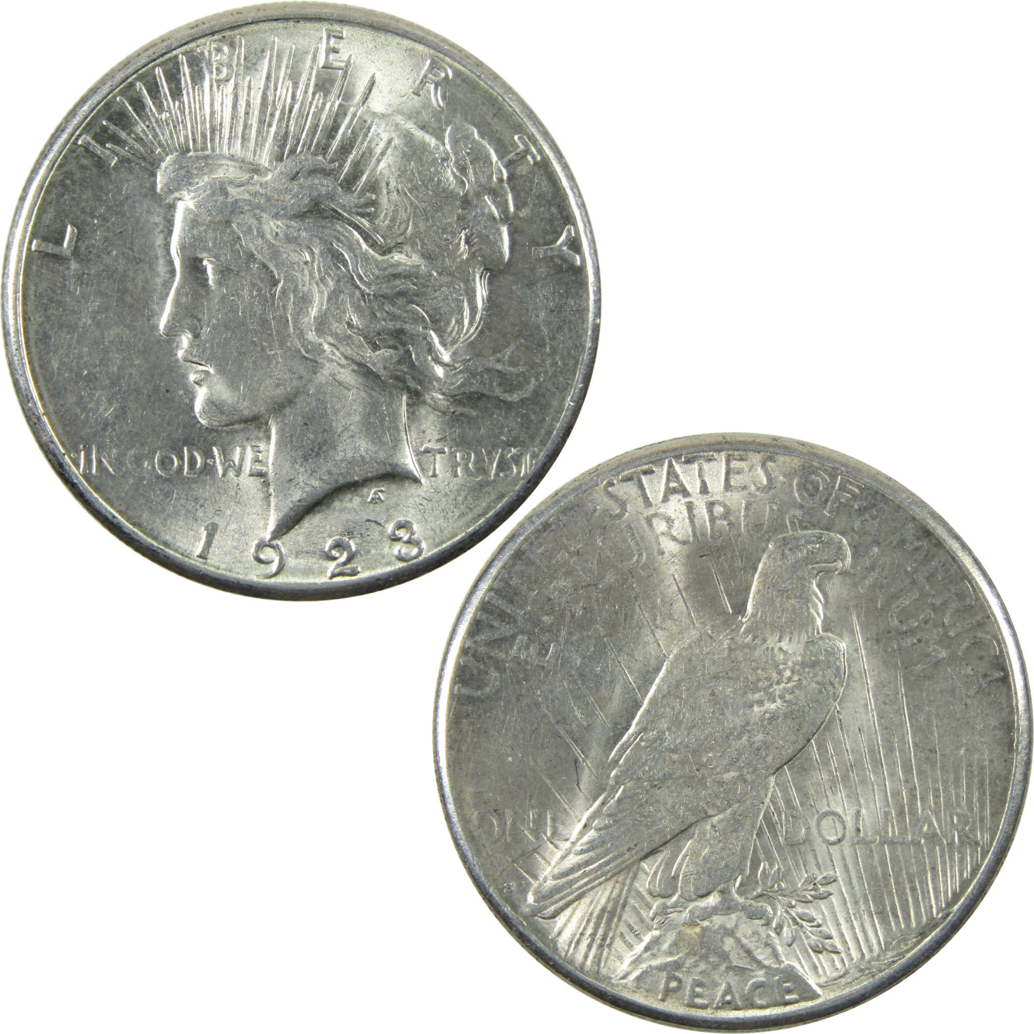 1923 S Peace Dollar AU About Uncirculated Silver $1 Coin SKU:I14104