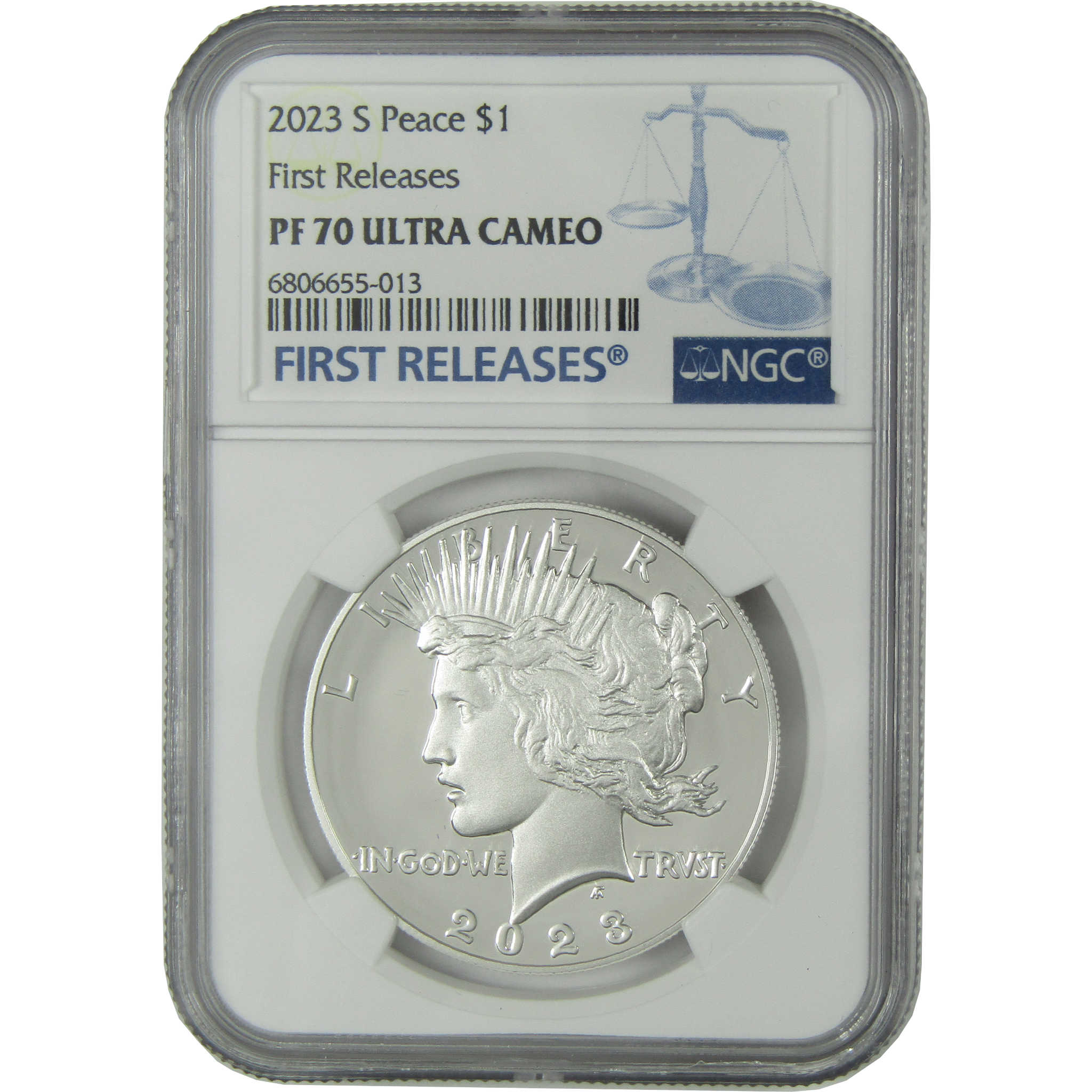 2023 S Peace Dollar PF 70 UCAM NGC Proof First Releases SKU:CP1556