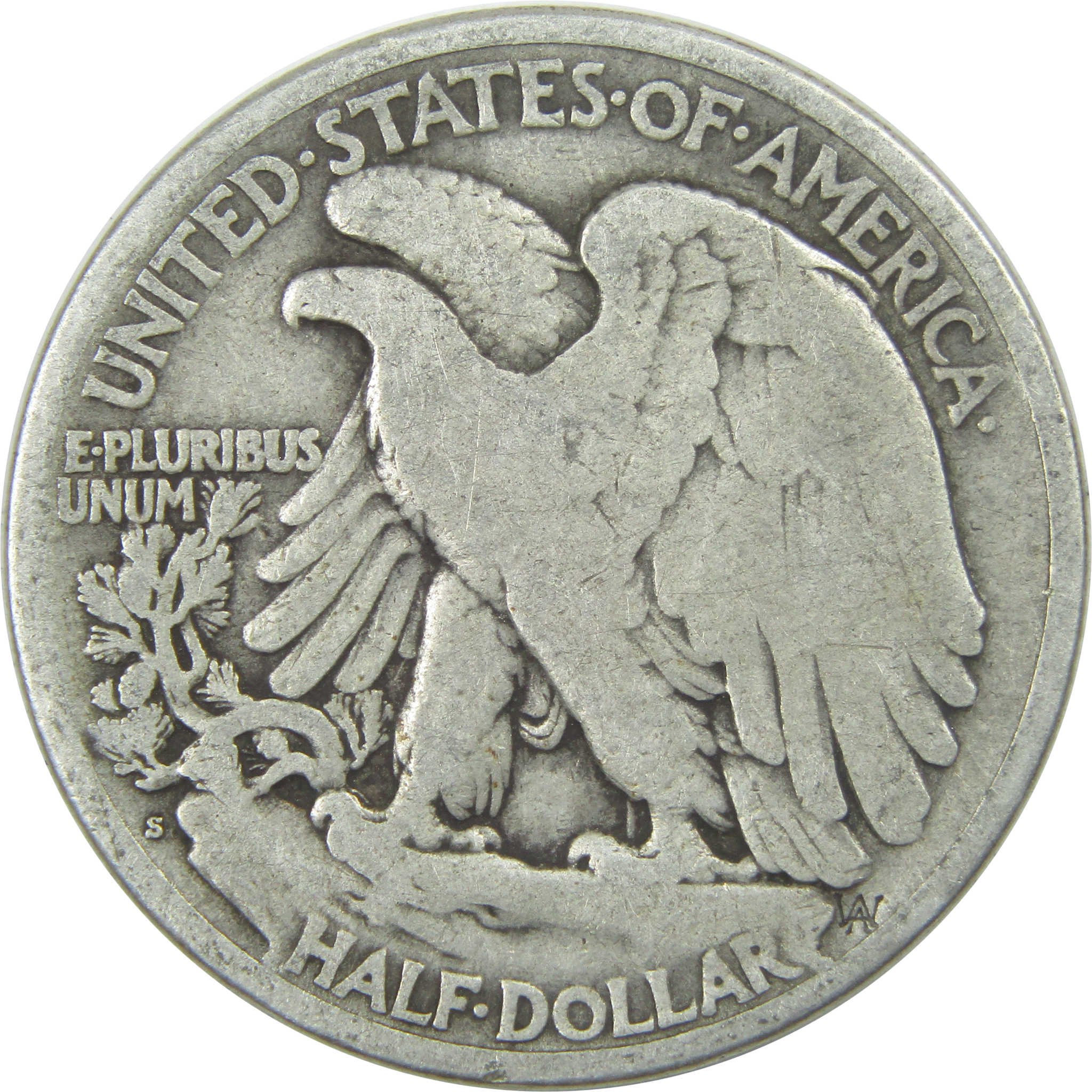 1917 S Reverse Liberty Walking Half Dollar VG Very Good SKU:I15266