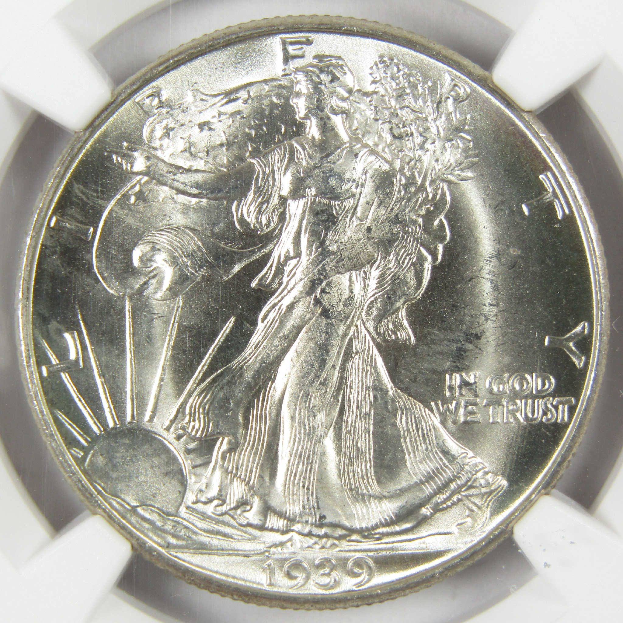 1939 D Liberty Walking Silver Half Dollar MS 64 NGC Uncirculated