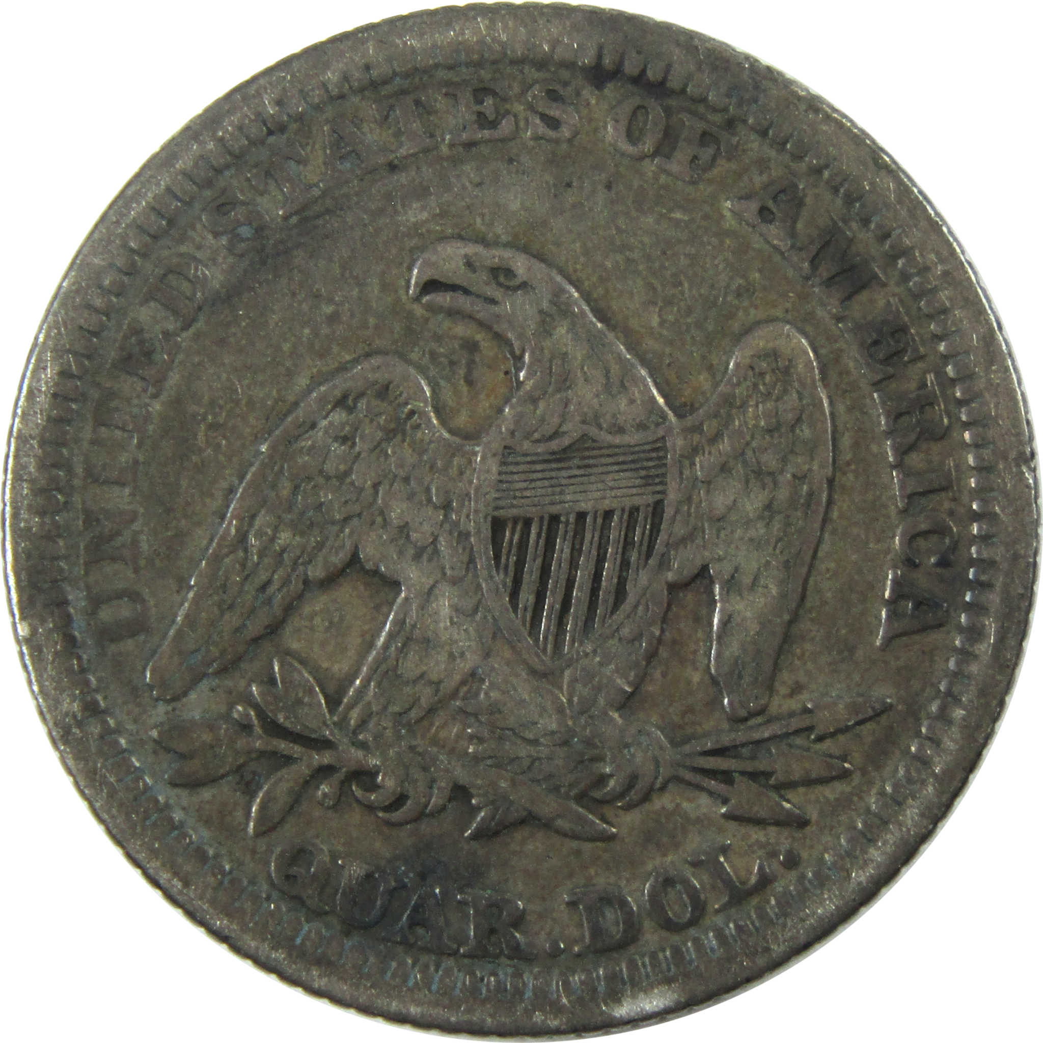 1854 Seated Liberty Quarter VF Very Fine Silver 25c Coin SKU:I13328
