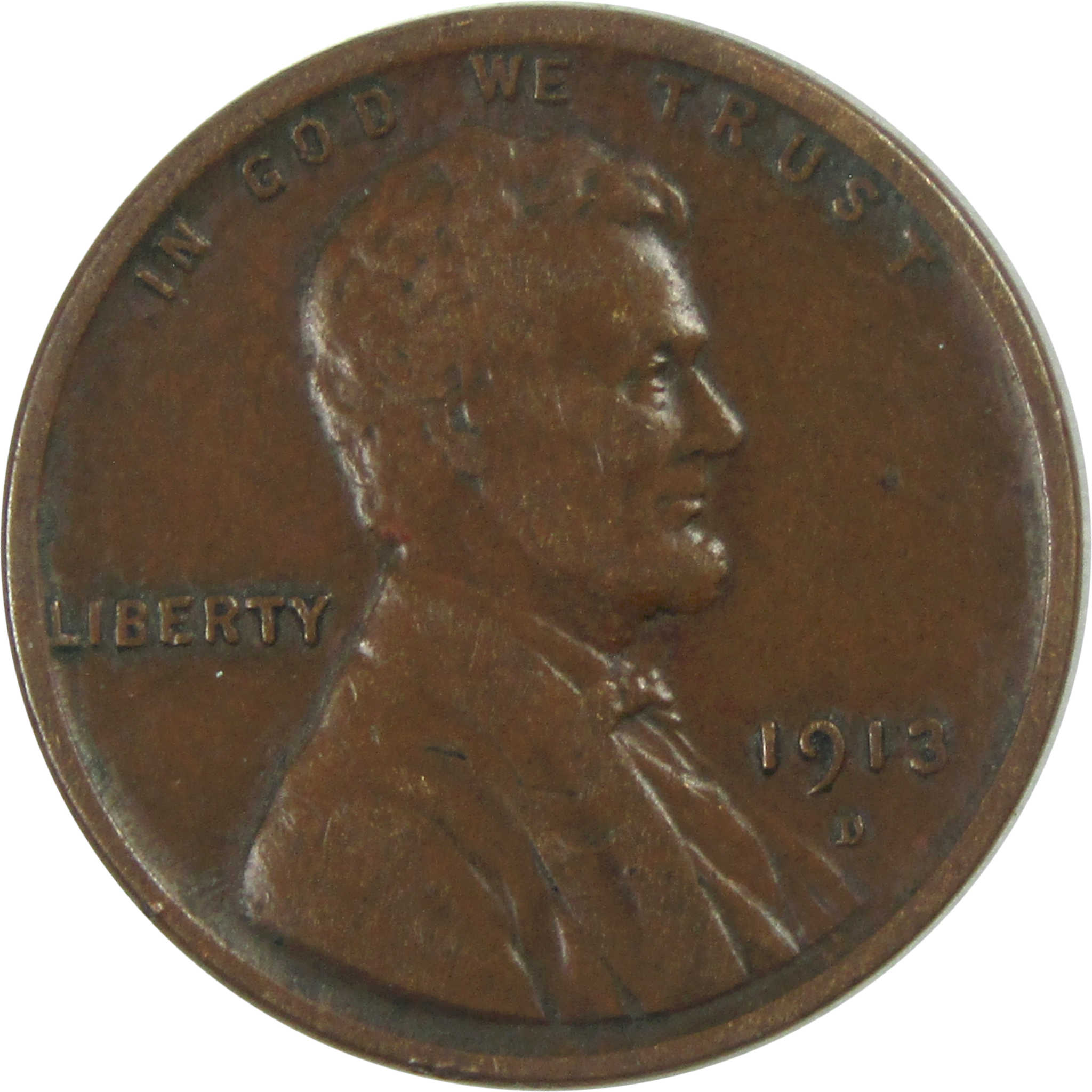 1913 D Lincoln Wheat Cent VF Very Fine Penny 1c Coin SKU:I16568