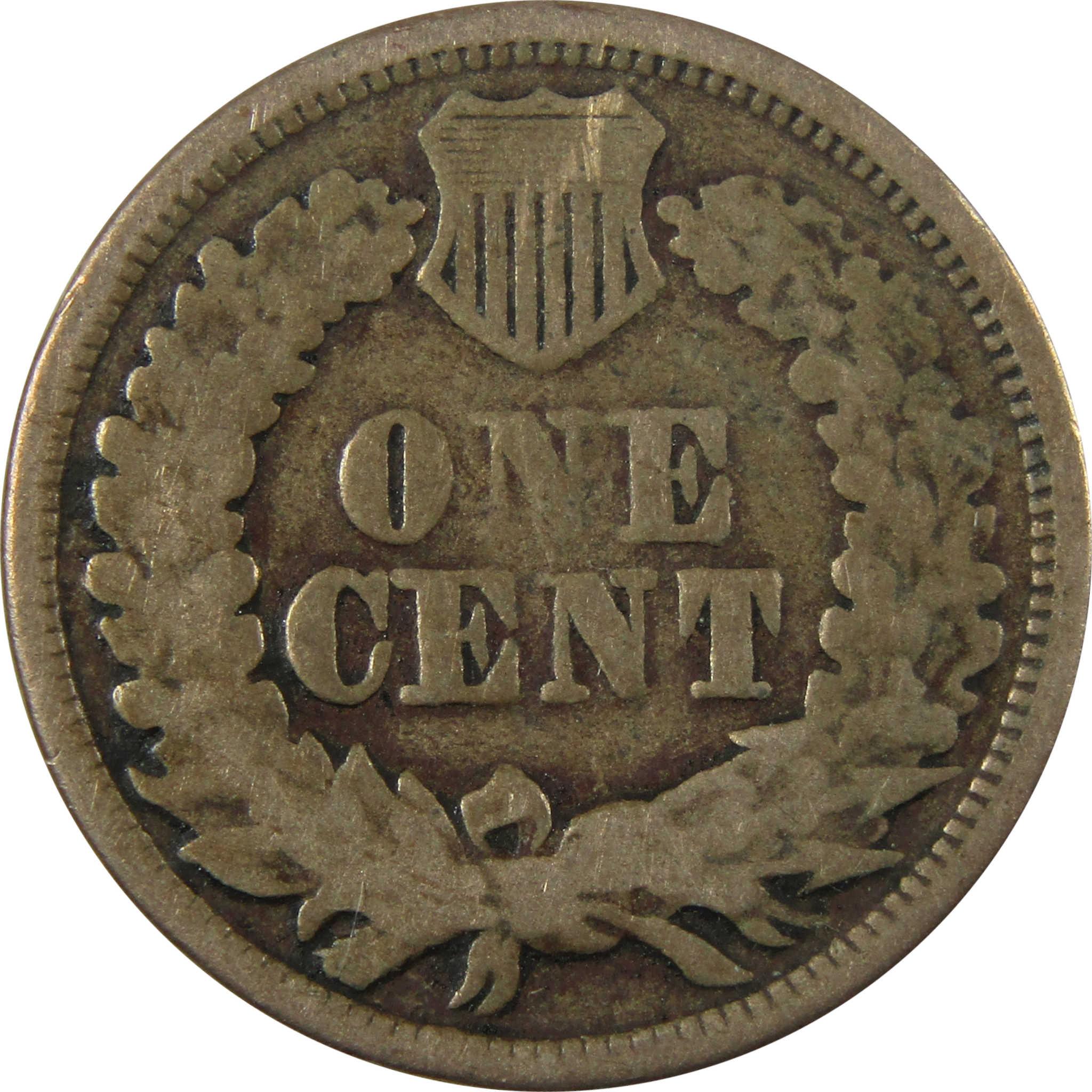 1864 Indian Head Copper-Nickel Cent G Good Details Penny SKU:CP1305