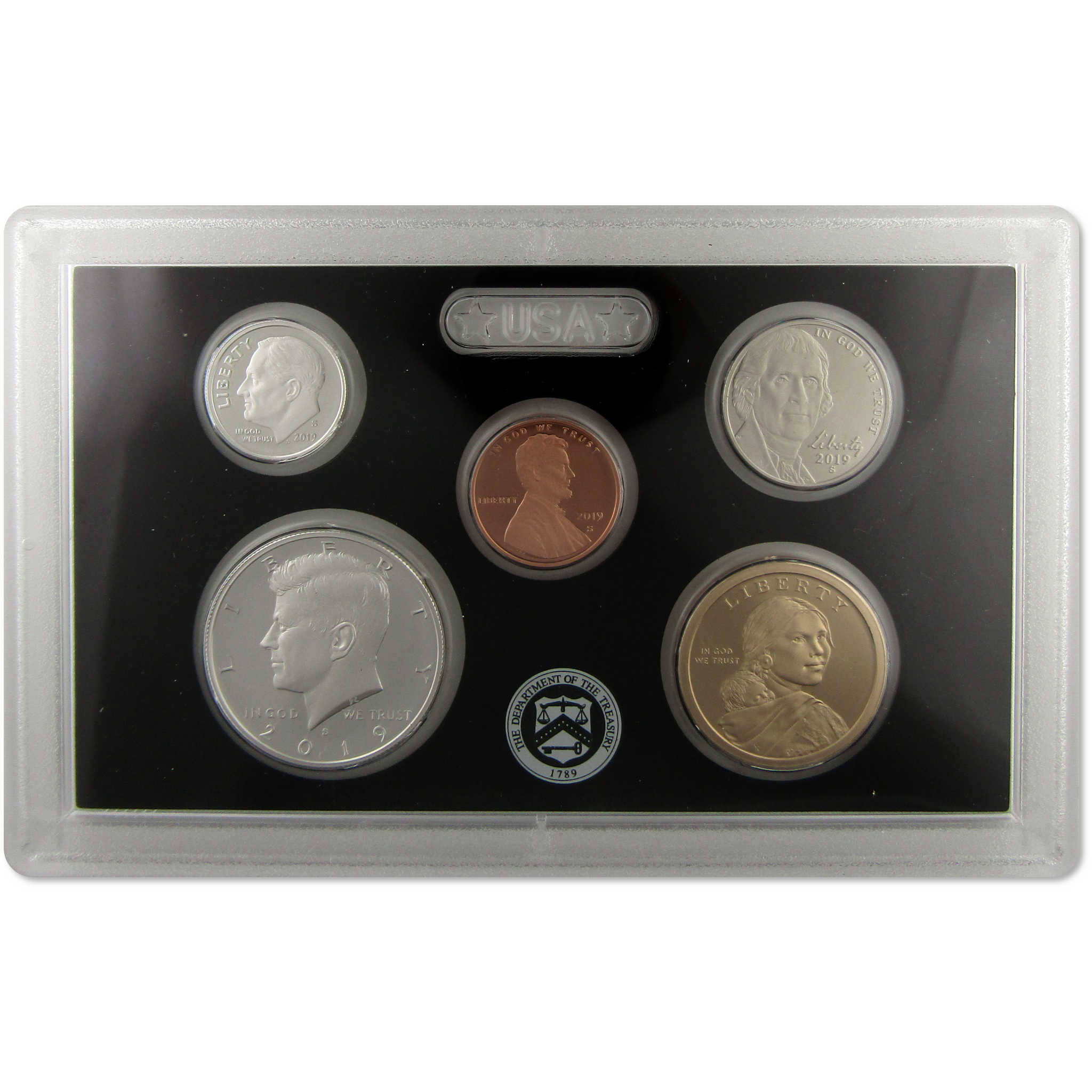 2019 Silver Proof Set U.S Mint OGP COA with 2019-W Reverse Proof Penny