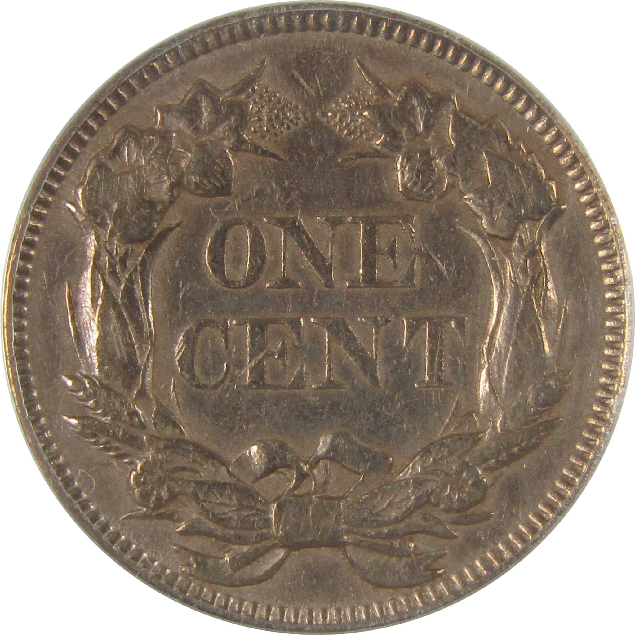 1857 Flying Eagle Cent AU 53 Details ANACS Penny 1c Coin SKU:I22963