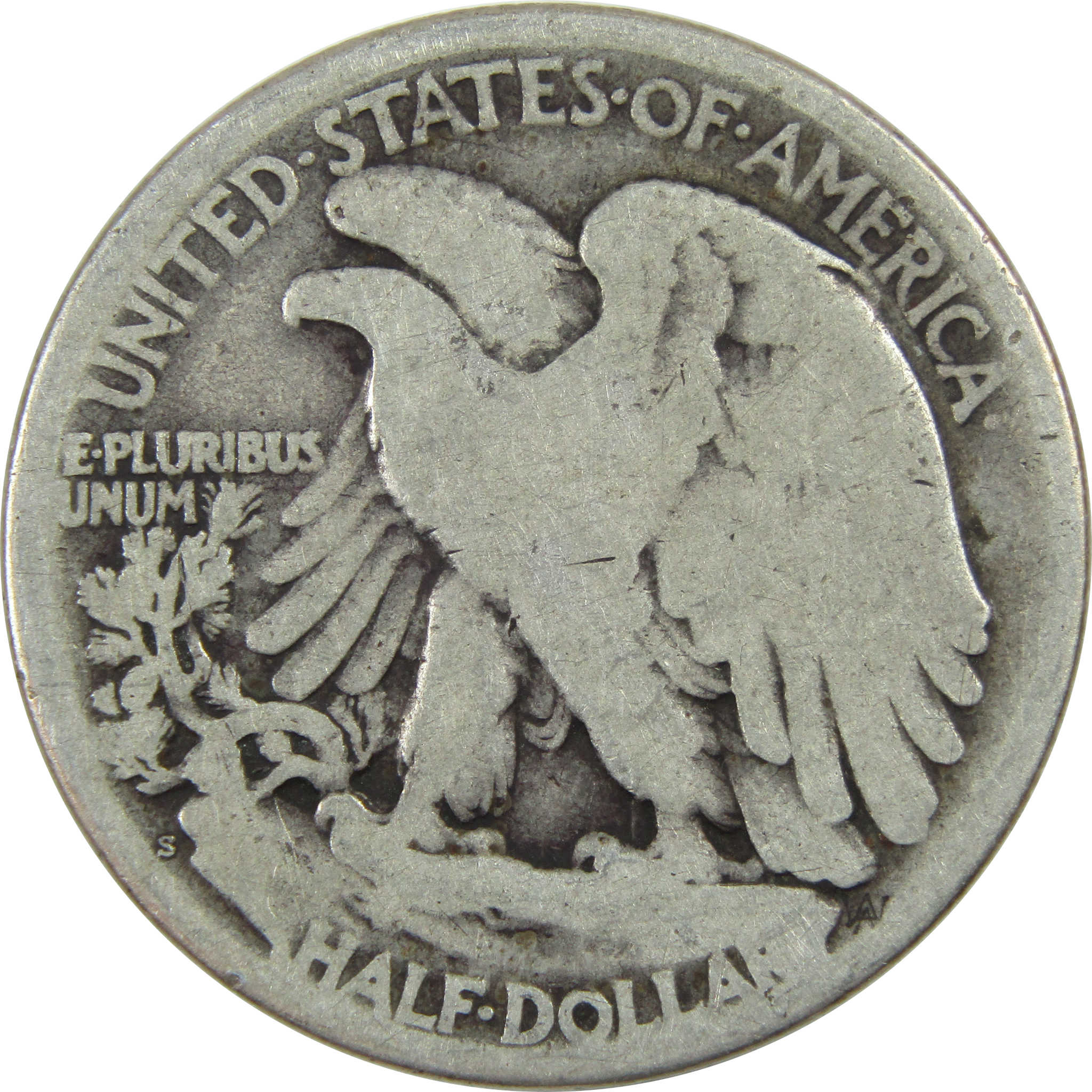 1918 S Liberty Walking Half Dollar G Good Silver 50c Coin SKU:I13060