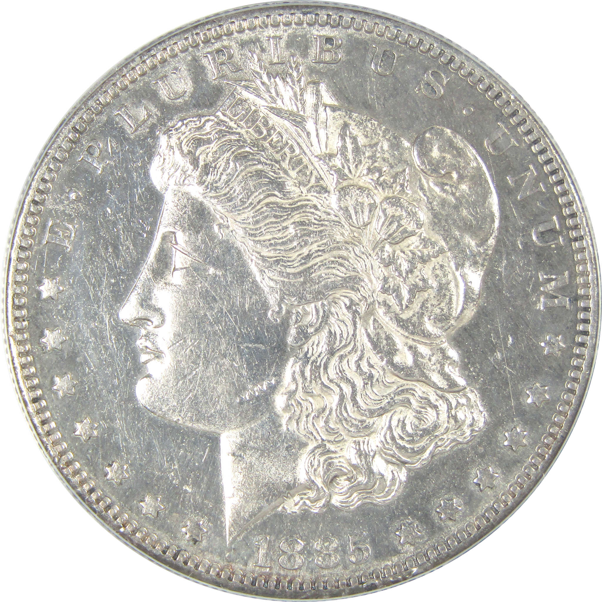 1885 S Morgan Dollar AU 50 Details ANACS Silver $1 Coin SKU:I16194 - Morgan coin - Morgan silver dollar - Morgan silver dollar for sale - Profile Coins &amp; Collectibles