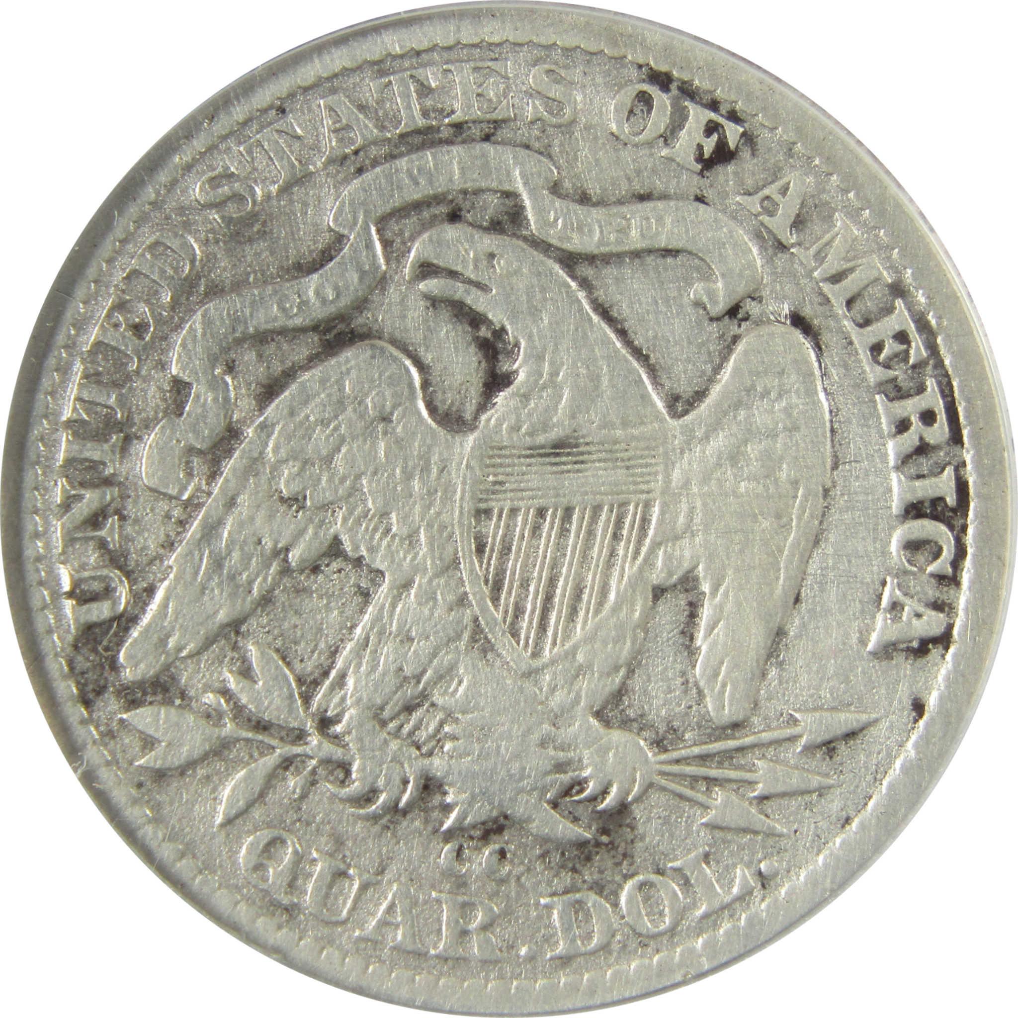 1878 CC Seated Liberty Silver Quarter F 12 Details ANACS SKU:CP768