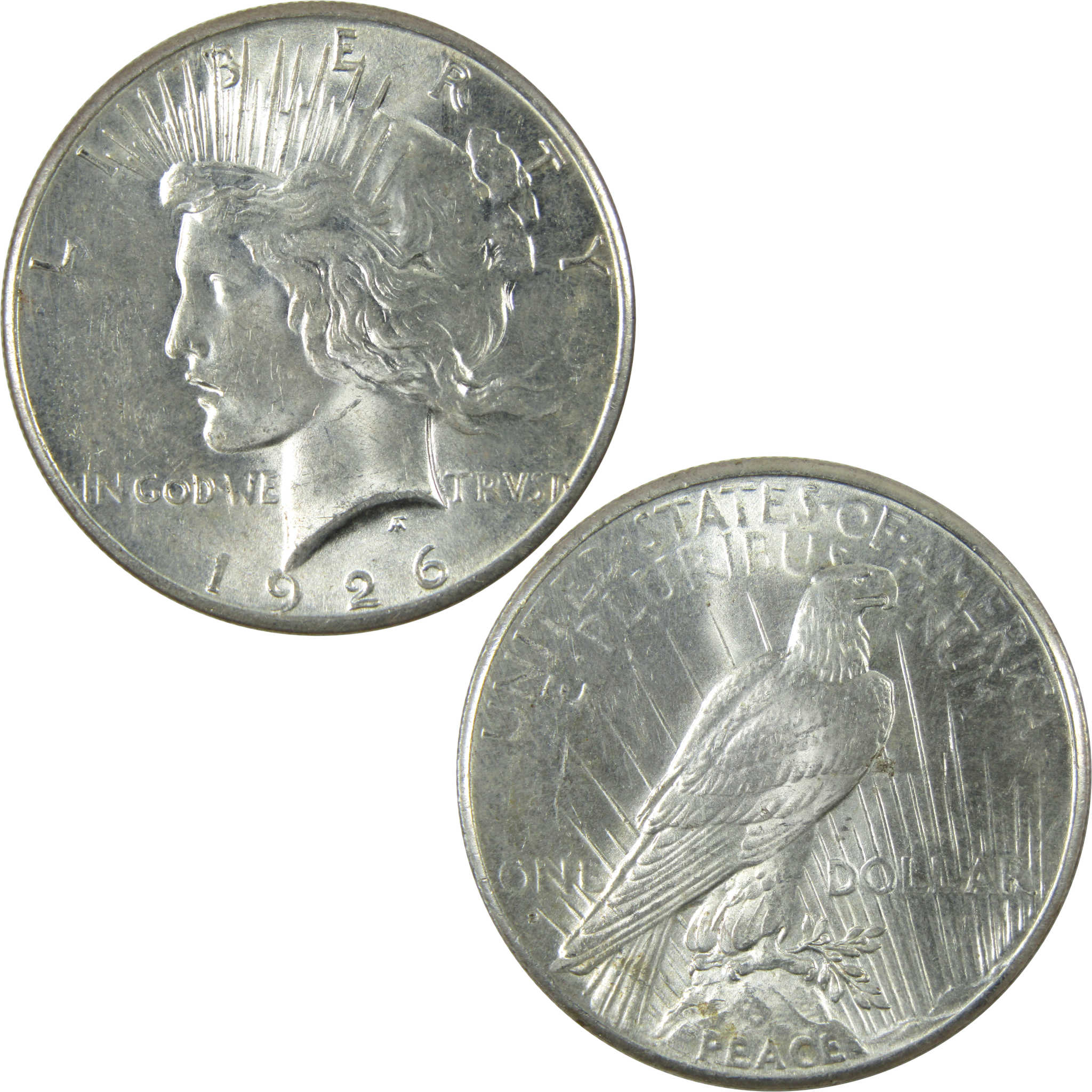 1926 S Peace Dollar Borderline Uncirculated Silver $1 Coin SKU:I14575