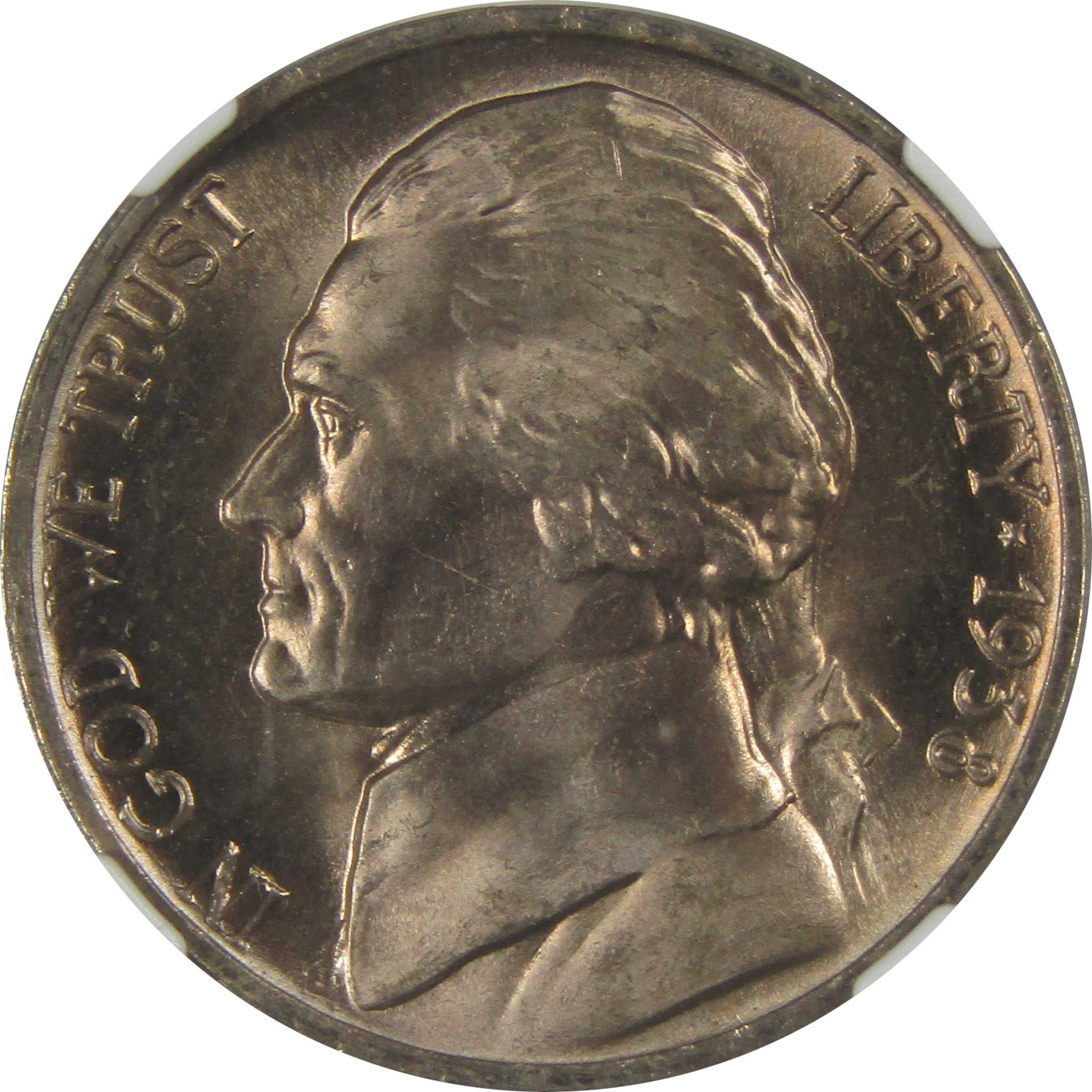 1938 D Jefferson Nickel MS 66 5FS NGC Original Bag Fragment SKU:I23488