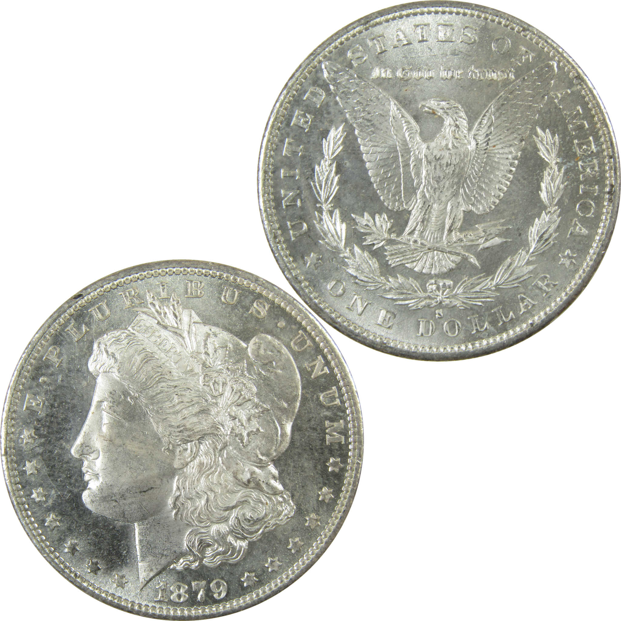 1879 S Rev 79 Morgan Silver Dollar Uncirculated Details SKU:I27678
