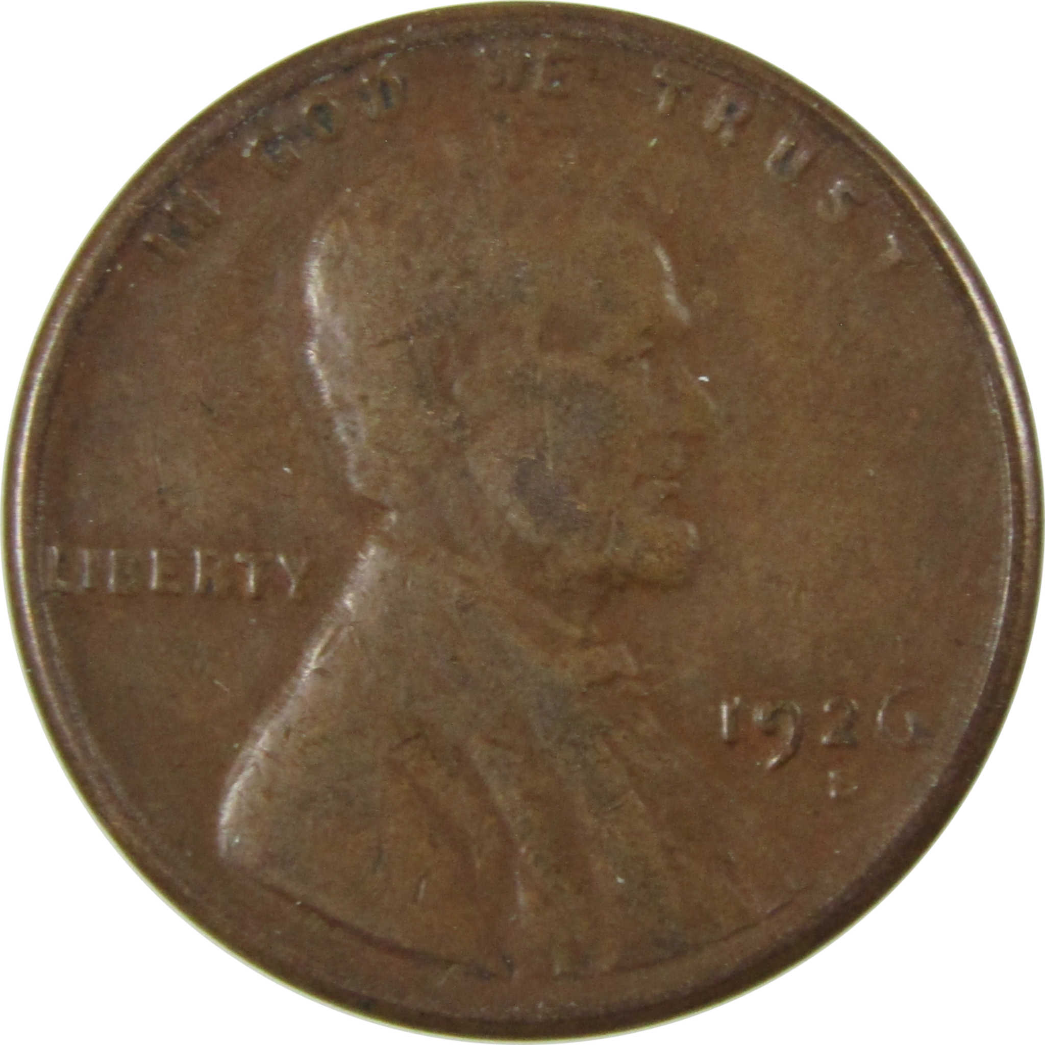 1926 S Lincoln Wheat Cent F Fine Penny 1c Coin SKU:I26476