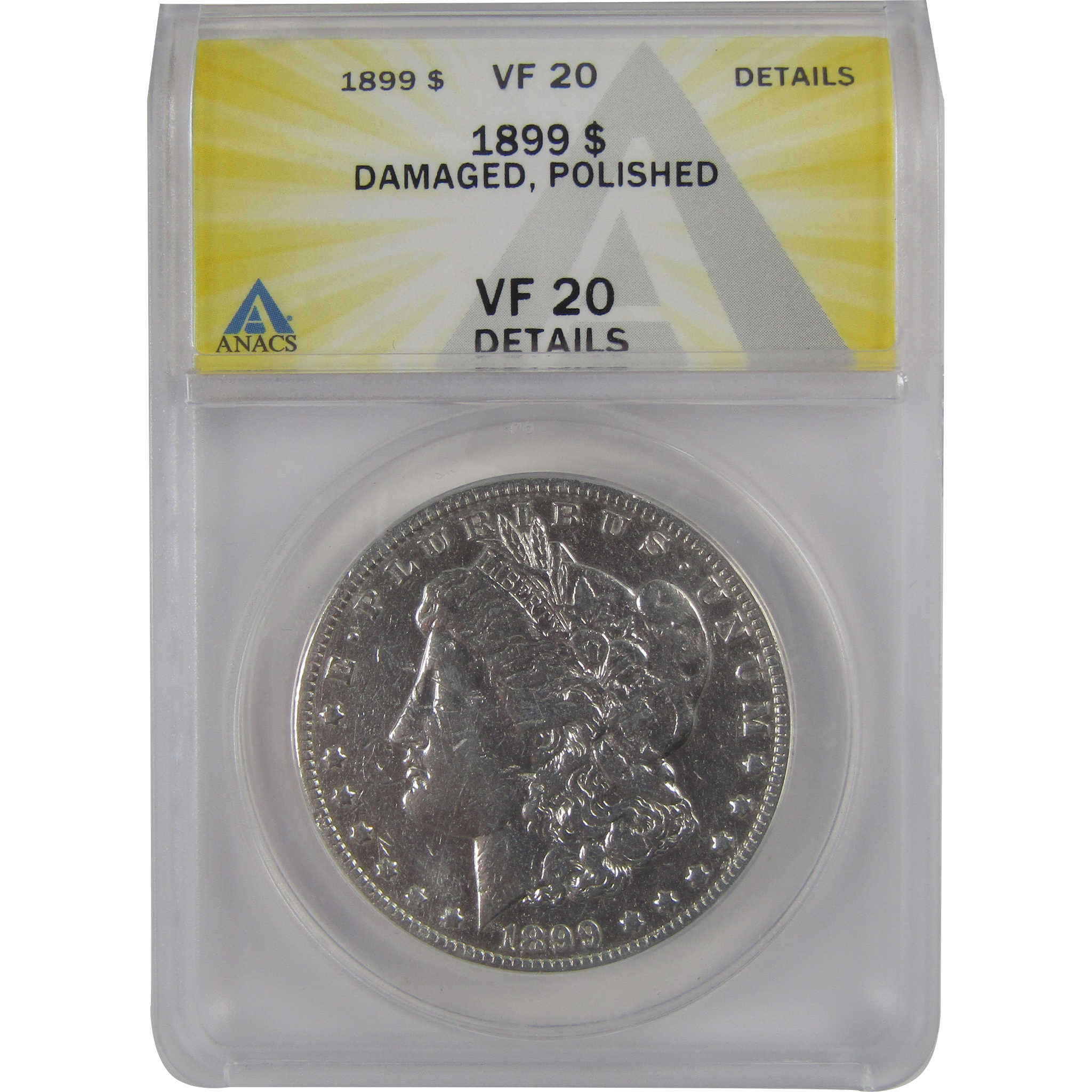 1899 Morgan Dollar VF 20 Details ANACS Silver $1 Coin SKU:CP146 - Morgan coin - Morgan silver dollar - Morgan silver dollar for sale - Profile Coins &amp; Collectibles
