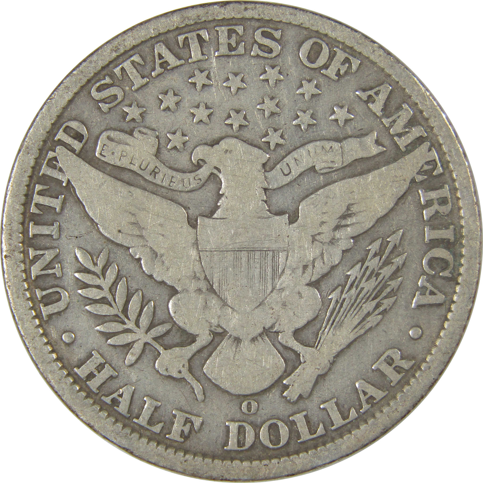 1906 O Barber Half Dollar VG Very Good Silver 50c Coin SKU:I22759