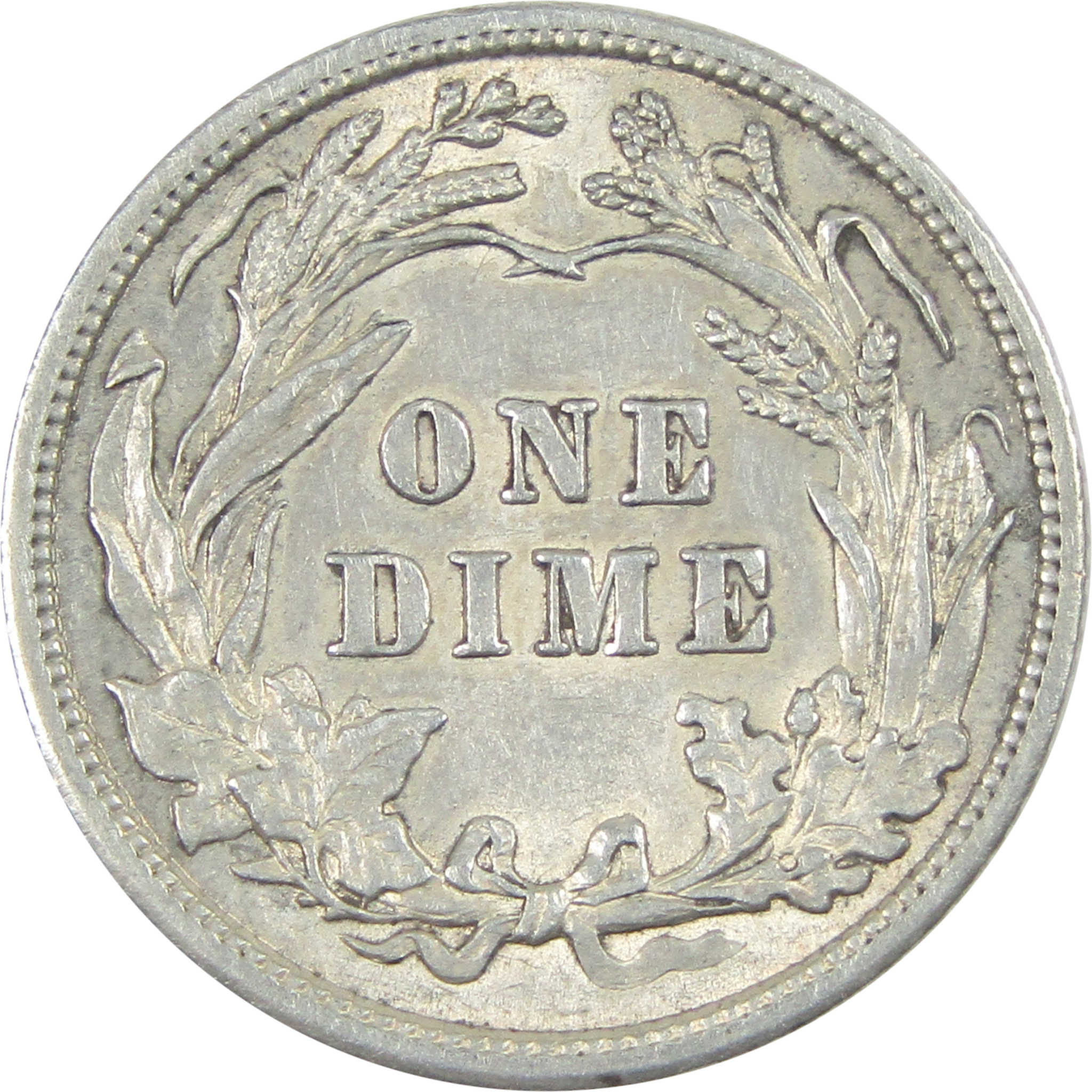 1916 Barber Dime AU About Uncirculated Silver 10c Coin SKU:I15200