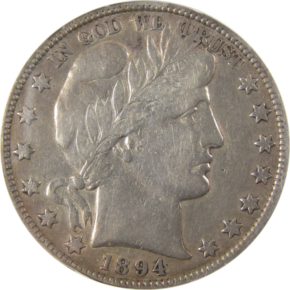 1894 Barber Silver Half Dollar VF 20 Details ICG 50c Coin SKU:I29193