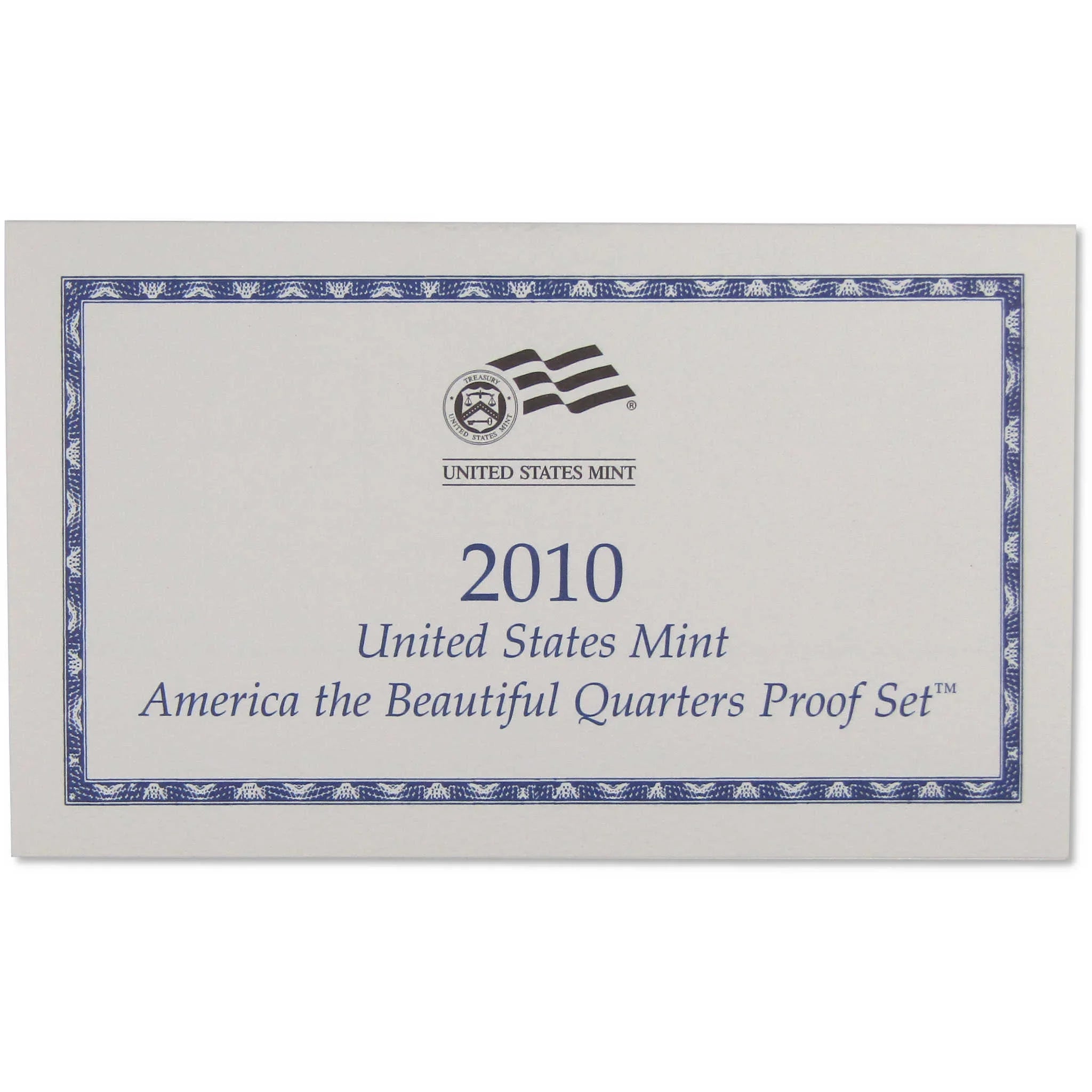 2010 America the Beautiful Quarter Clad Proof Set U.S. Mint OGP COA