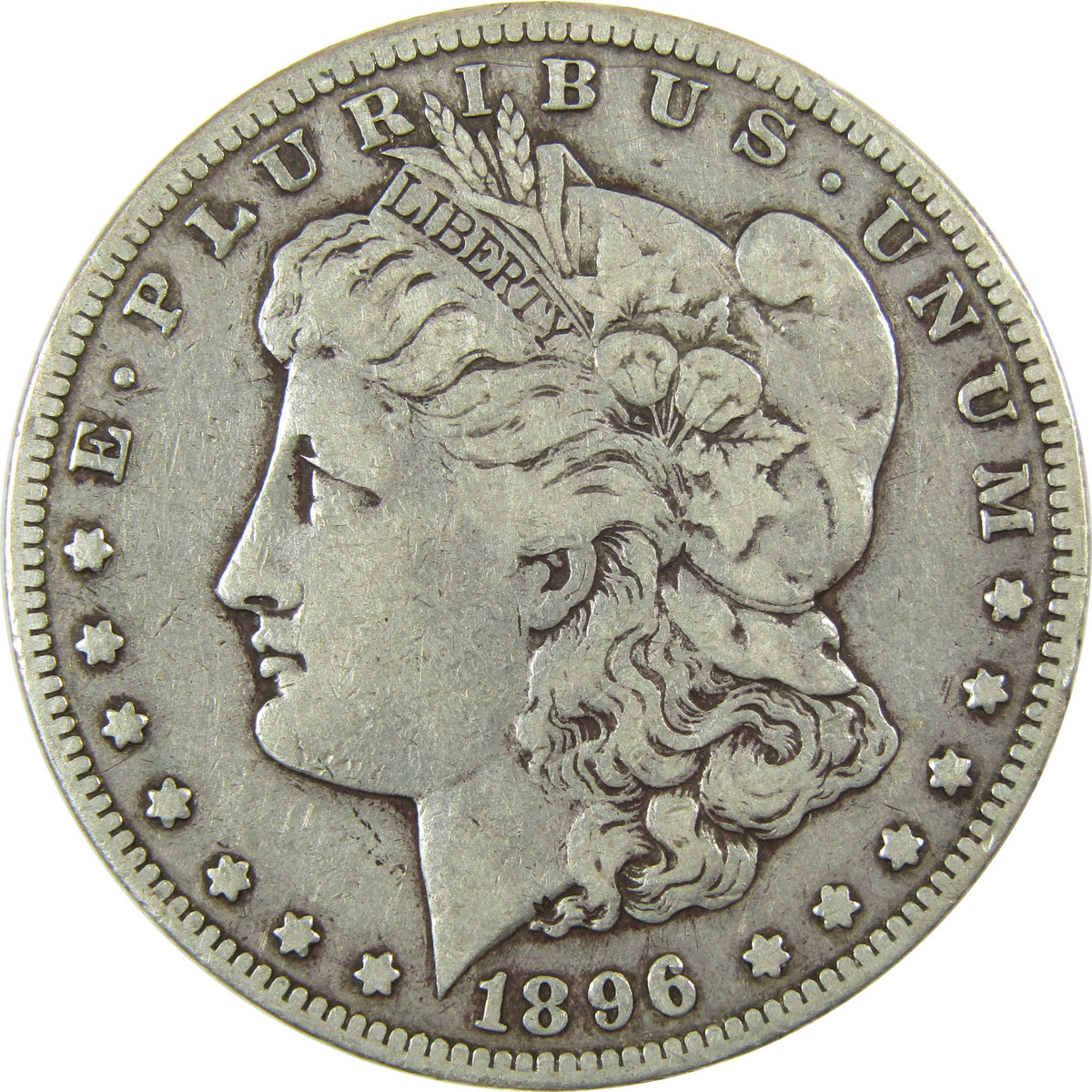 1896 S Morgan Silver Dollar F Fine $1 Coin Collectible SKU:CP1703 - Morgan coin - Morgan silver dollar - Morgan silver dollar for sale - Profile Coins &amp; Collectibles
