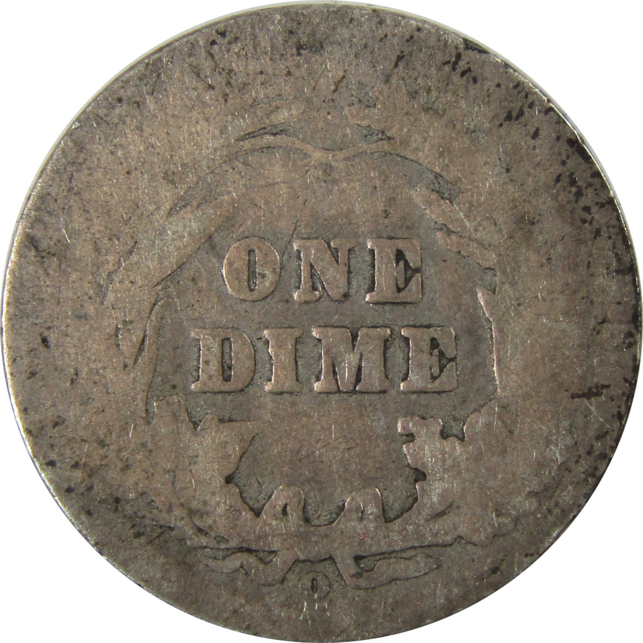 1905 O Micro O Barber Silver Dime AG About Good Details SKU:I26619