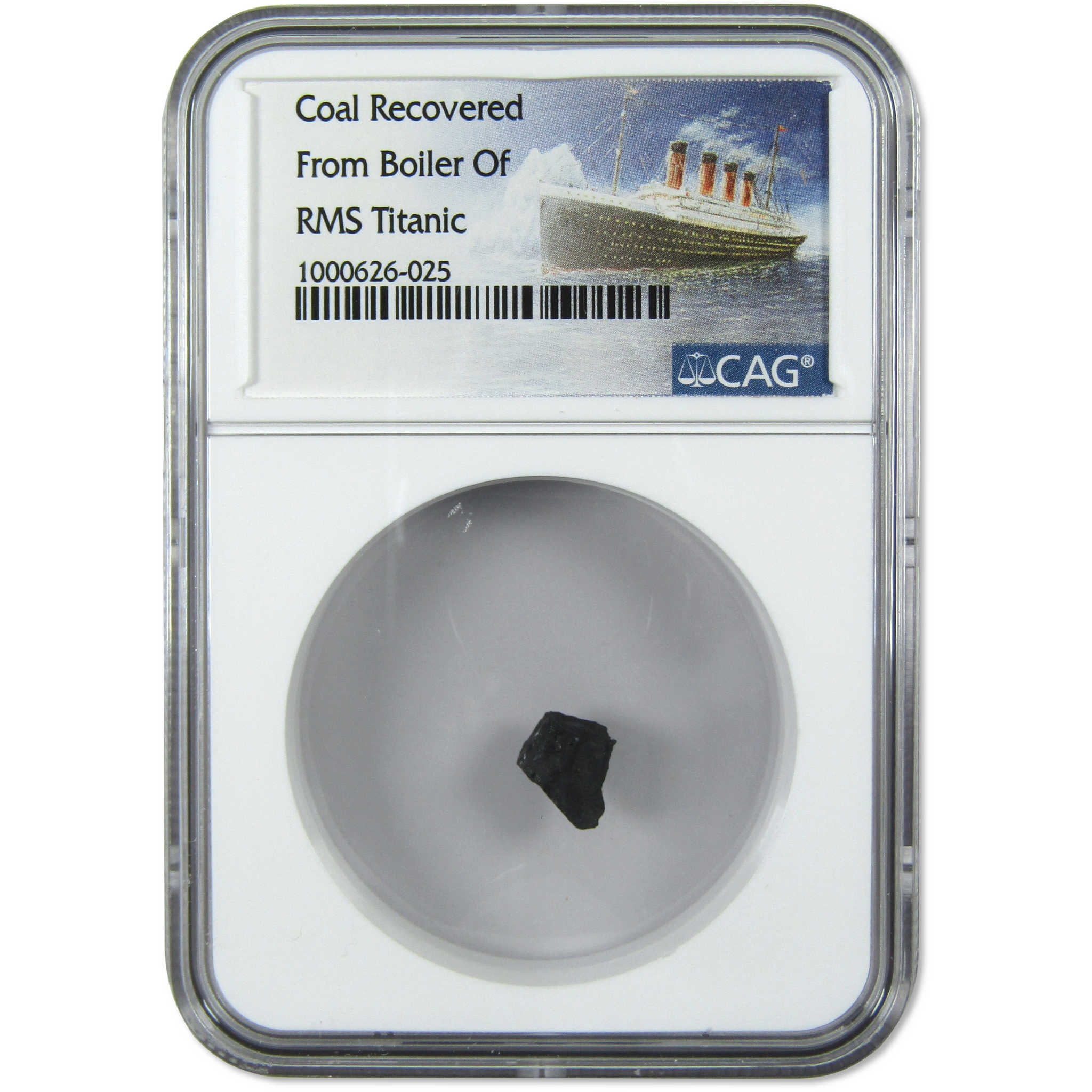 Coal Recovered from the RMS Titanic Sunken Relics NGC SKU:OPC129