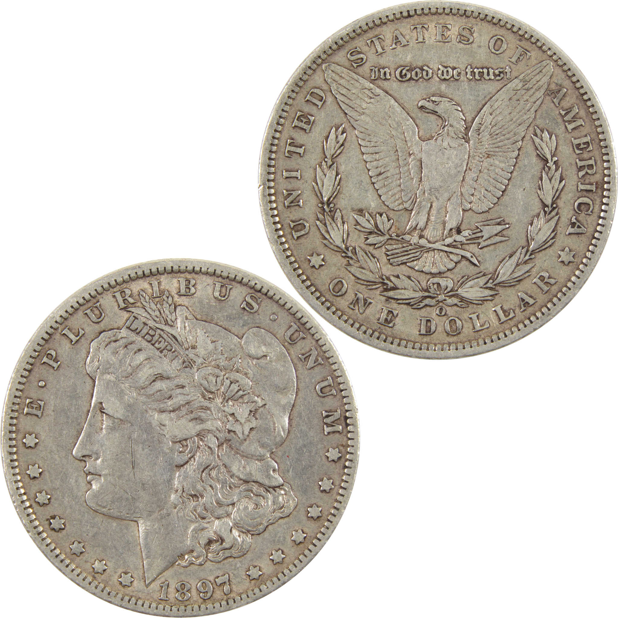 1897 O Morgan Dollar XF EF 90% Silver $1 Coin SKU:I11179 - Morgan coin - Morgan silver dollar - Morgan silver dollar for sale - Profile Coins &amp; Collectibles