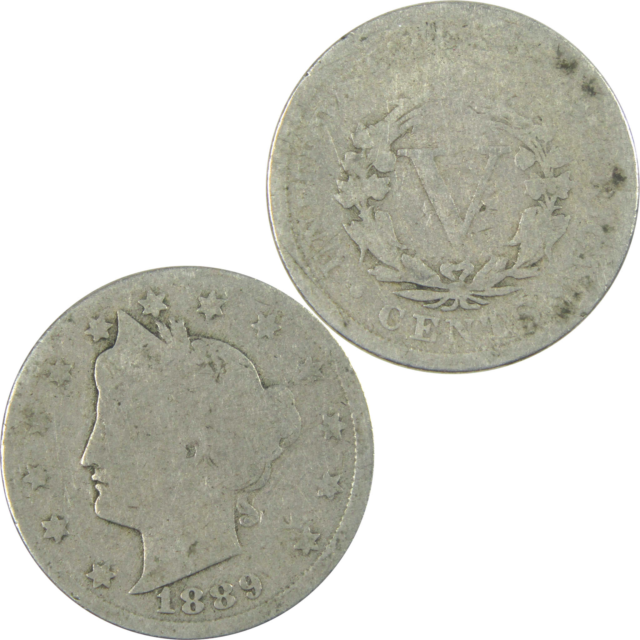 1889 Liberty Head V Nickel AG About Good 5c Coin SKU:I16492