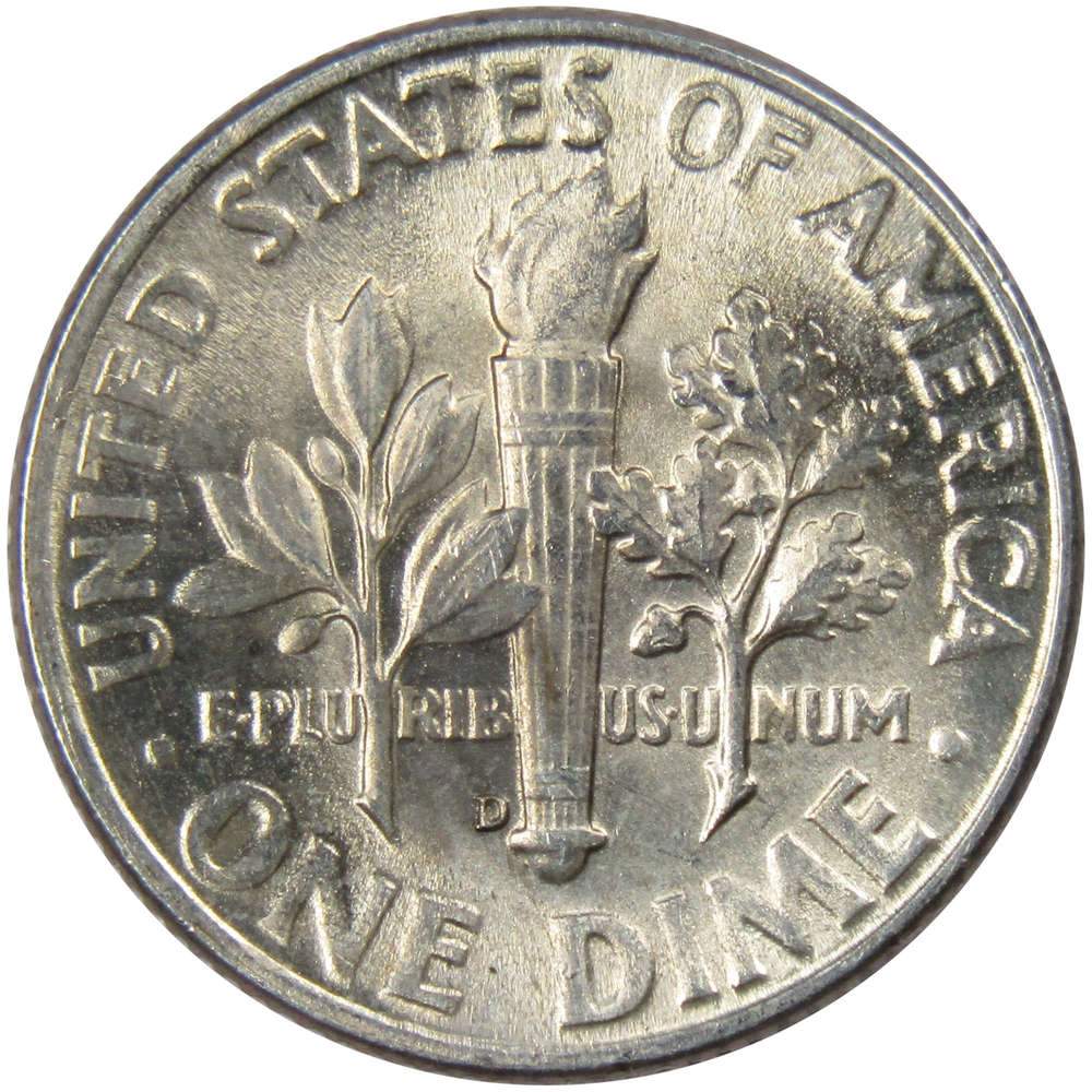 1946 D Roosevelt Silver Dime Uncirculated Mint State 10c Coin