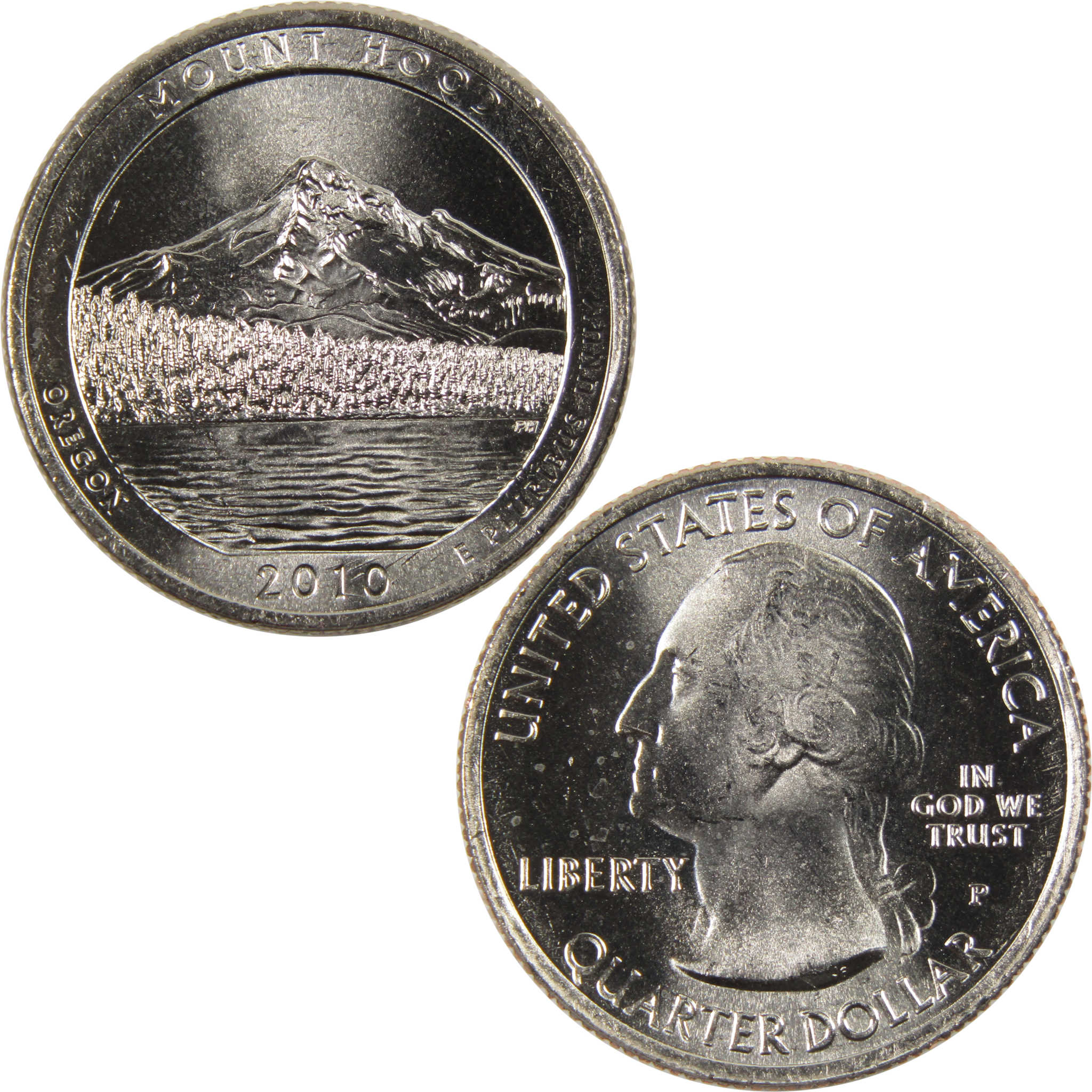 2010 P Mount Hood National Park Quarter BU Uncirculated Clad 25c Coin